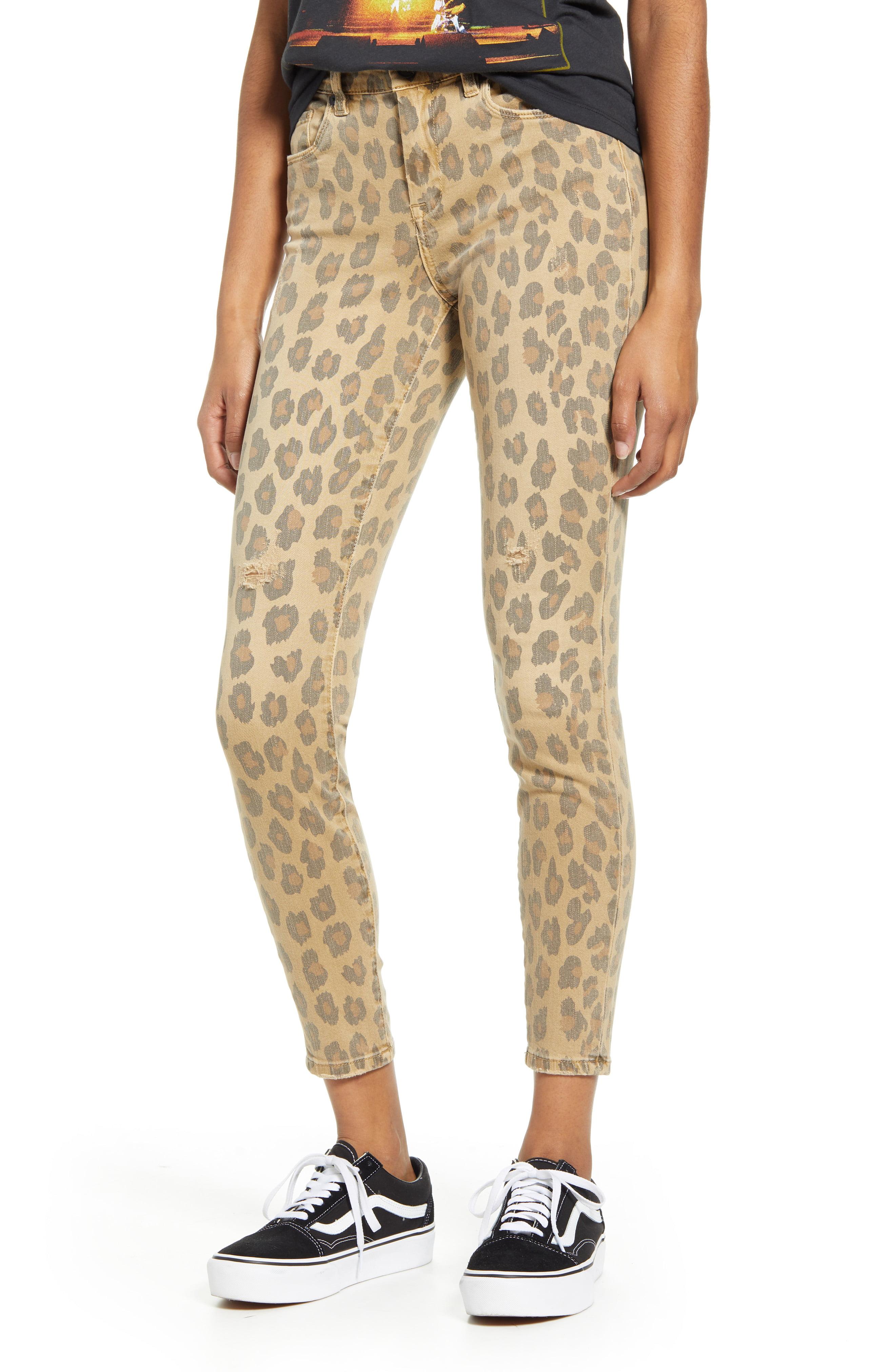 blank denim leopard jeans