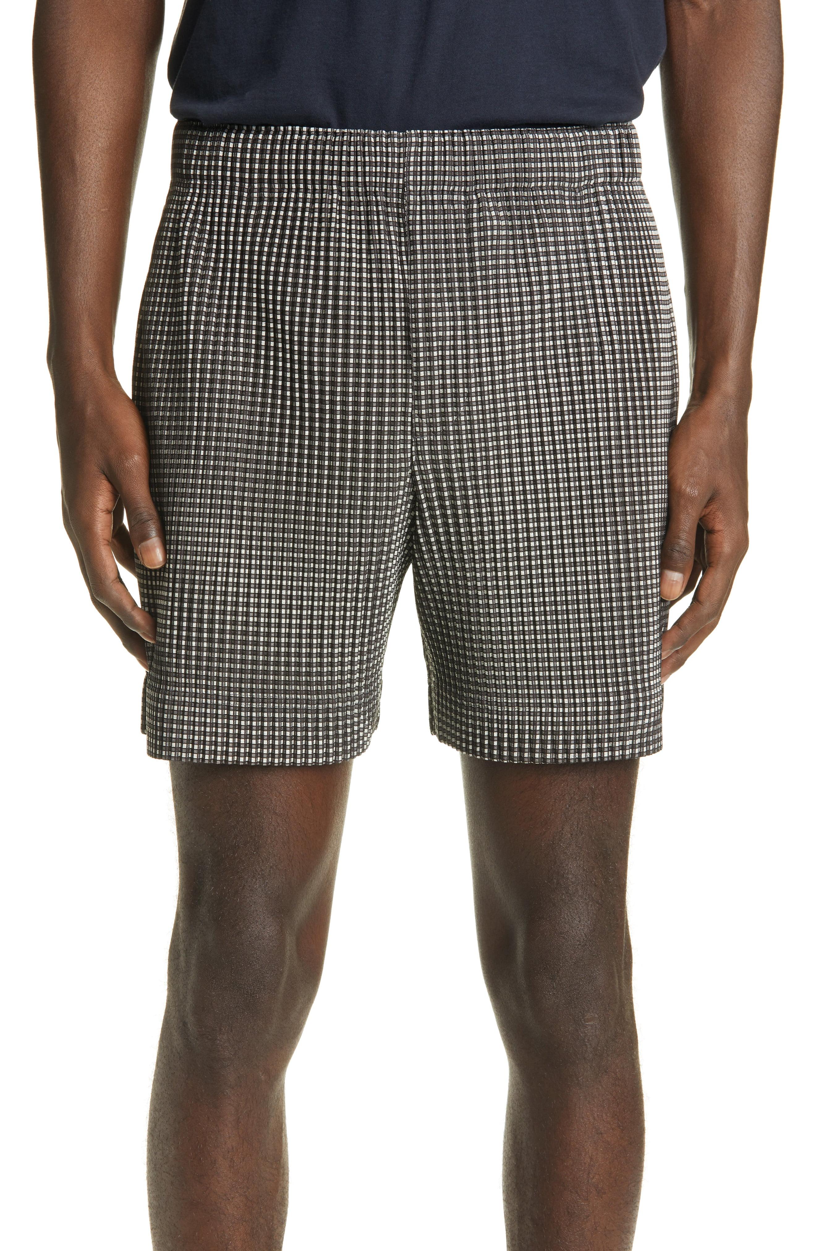 issey miyake homme plisse shorts black