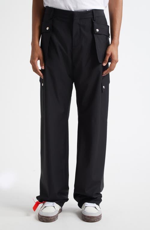 パンツ OFF-WHITE WOOL BLEND CARGO PANTS Off-White c/o Virgil Abloh Tailored Wool Blend Gabardine