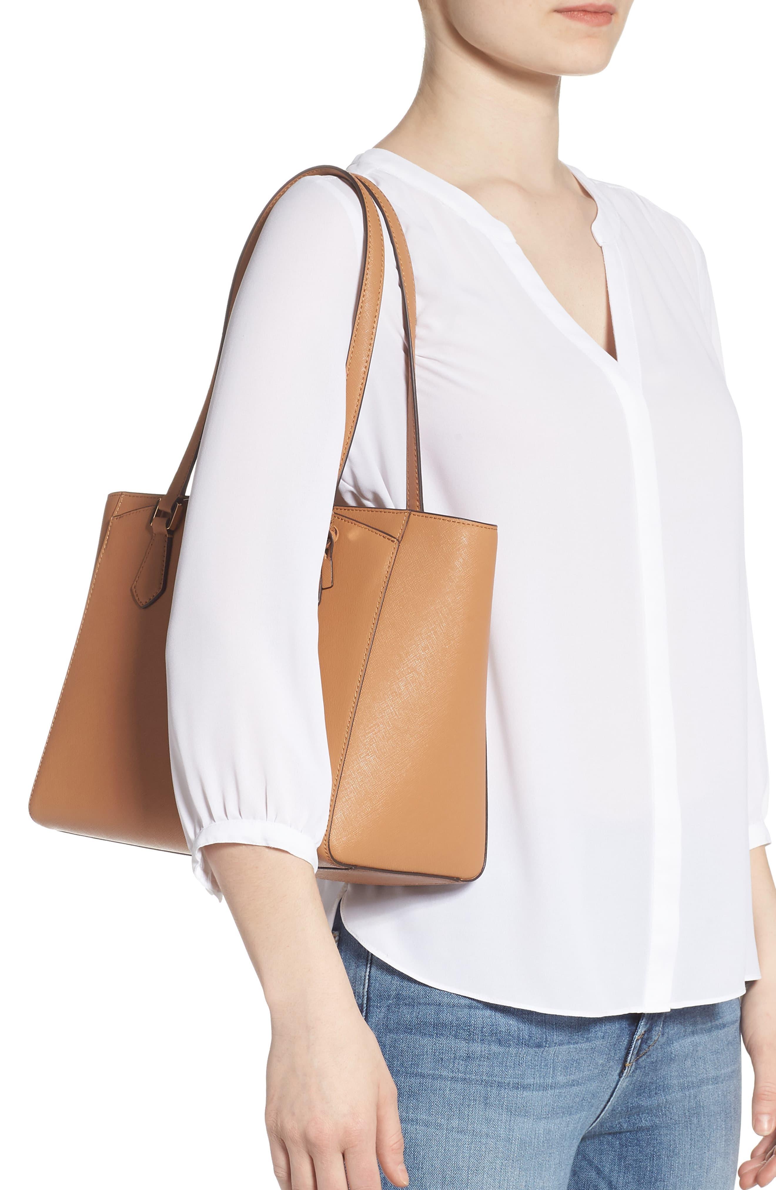 tory burch small robinson saffiano leather tote