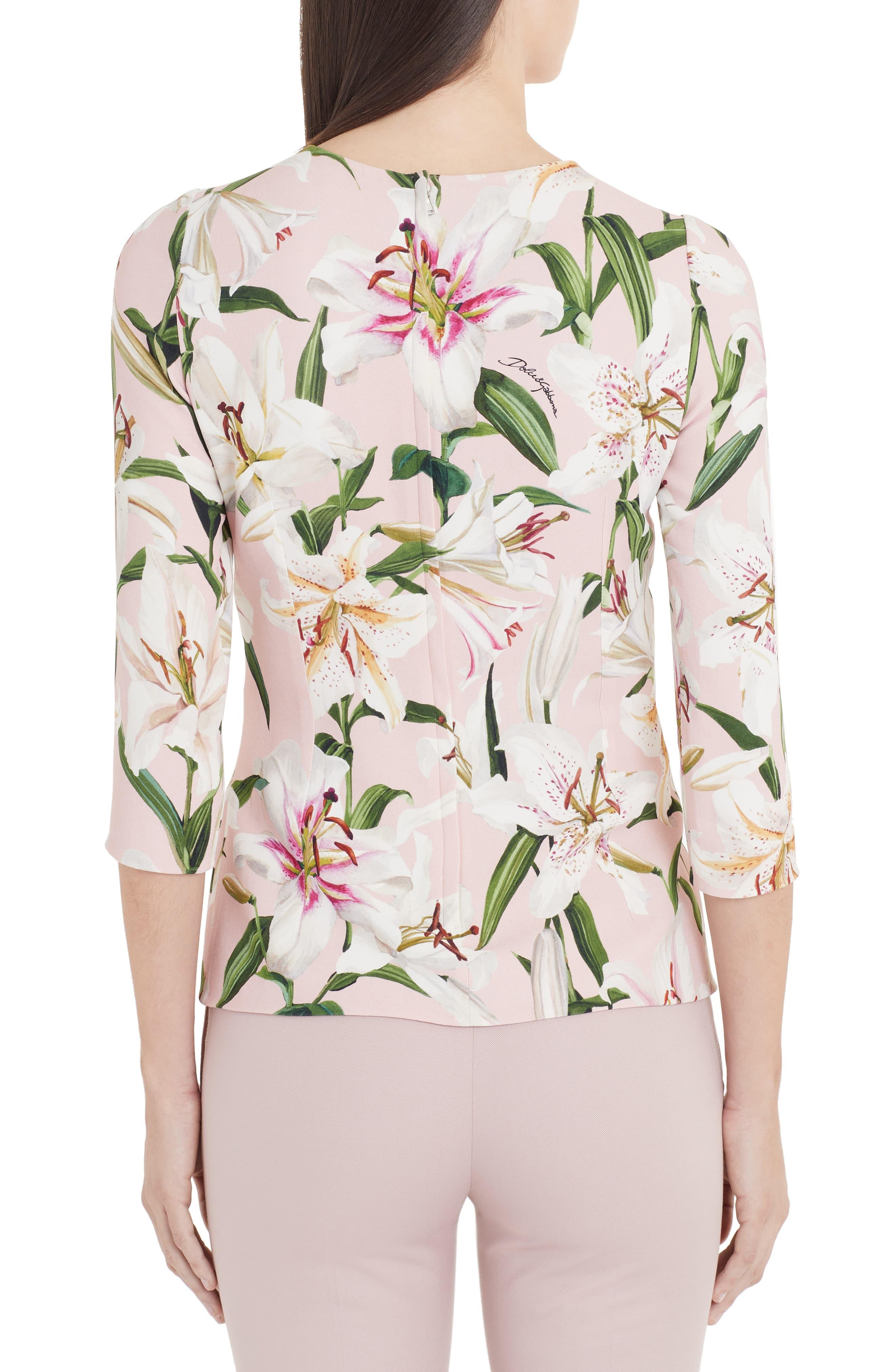 dolce and gabbana lily print