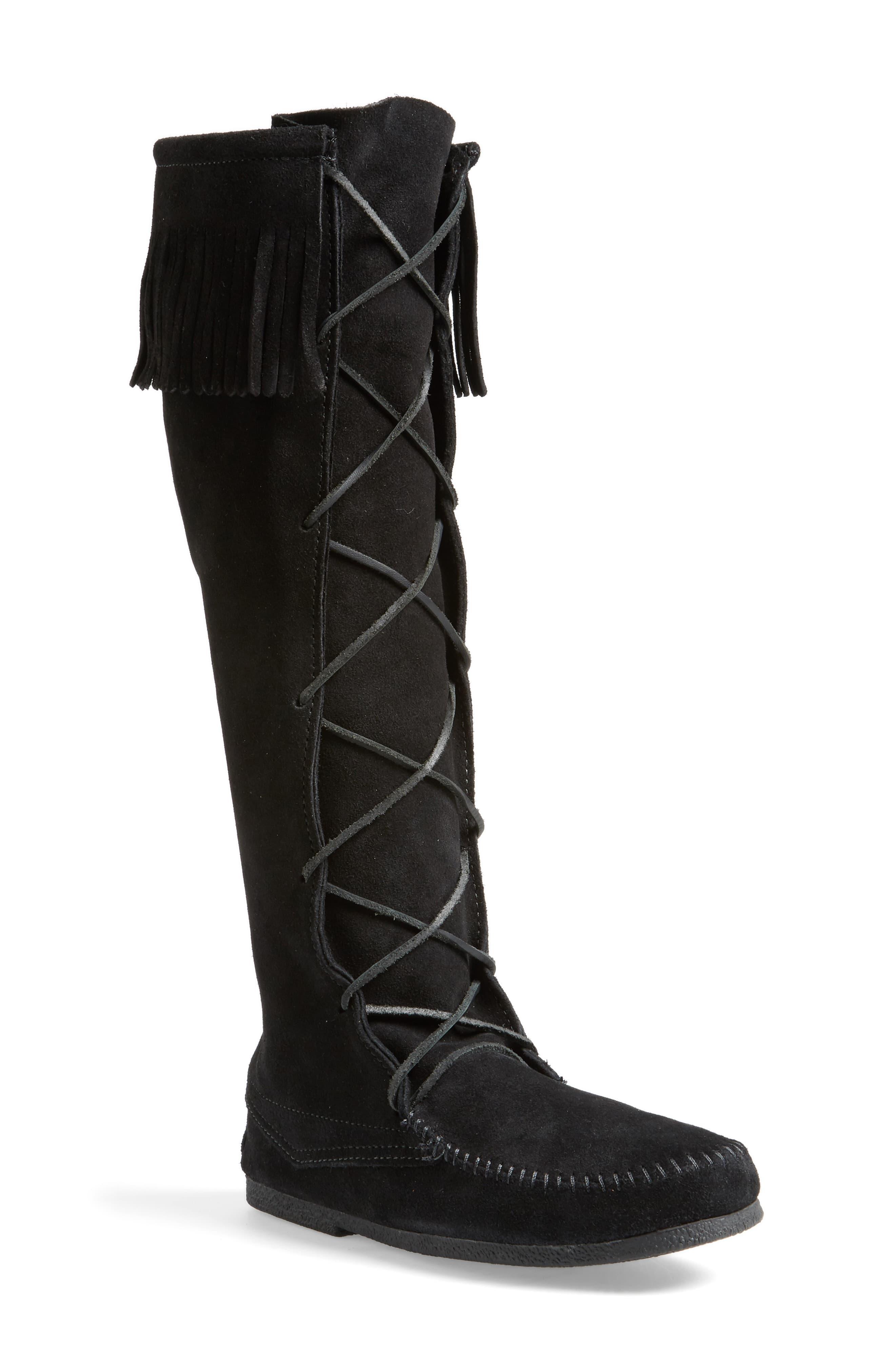 minnetonka black boot