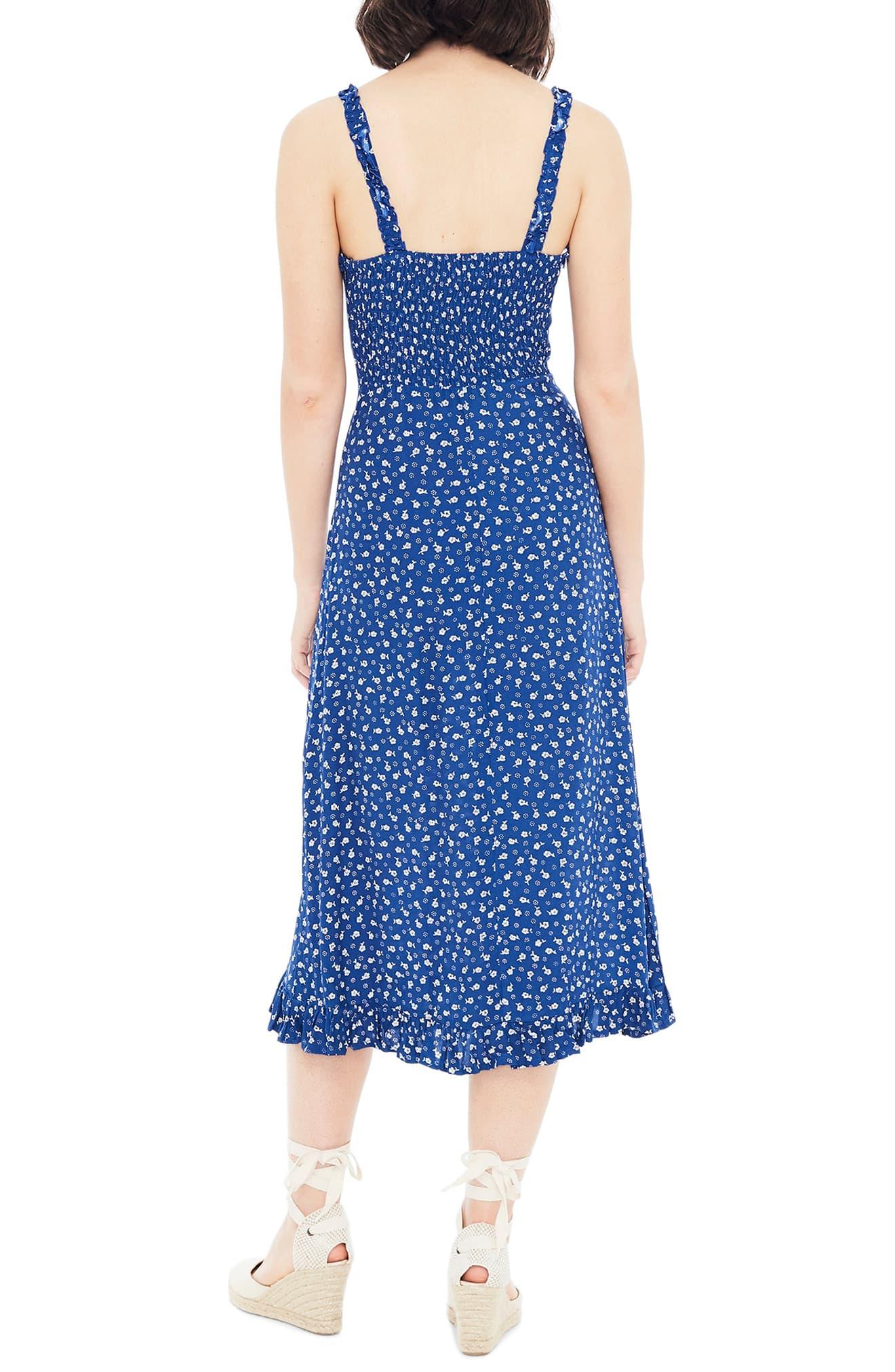 blue floral sundress