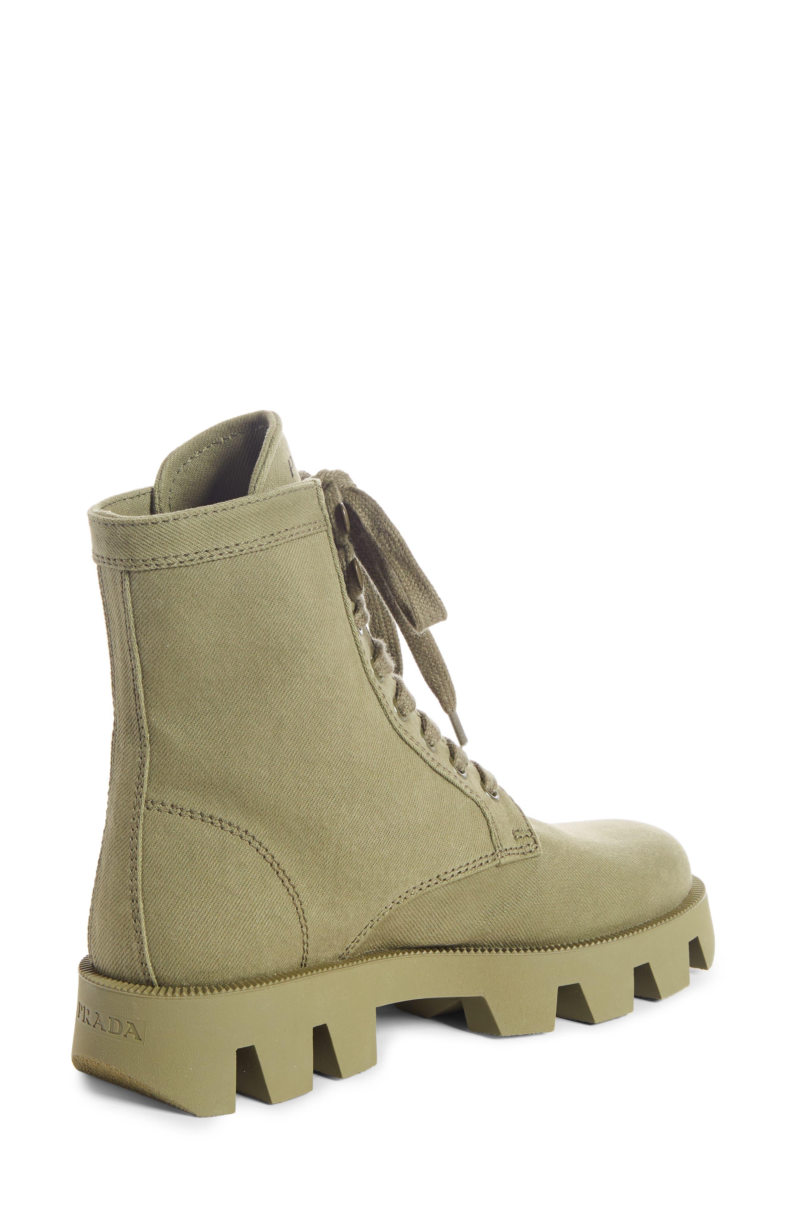 prada denim ankle boots