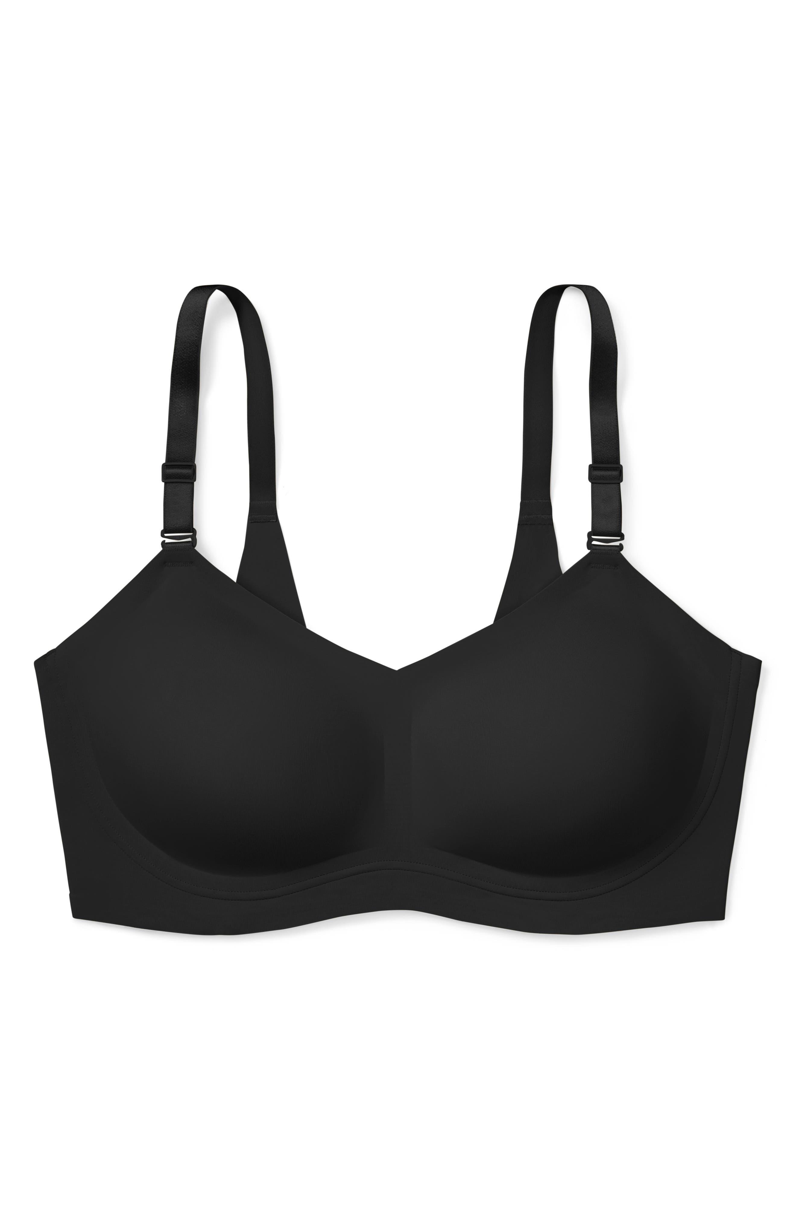 True & Co. True Body Lift Wireless Hook Back Bra in Black Lyst