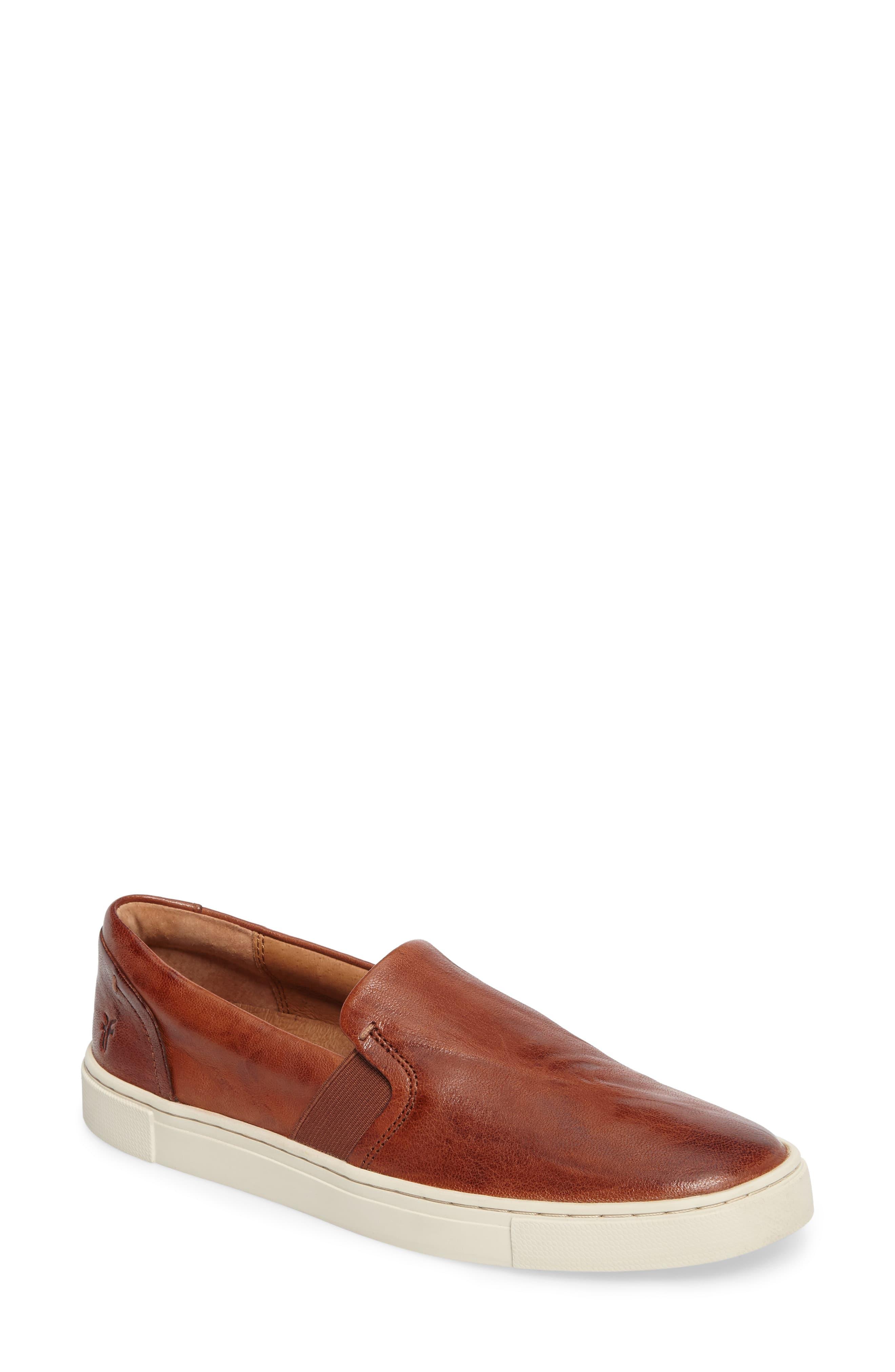 Frye Leather Ivy Slip-on Sneaker in Cognac (Brown) - Lyst