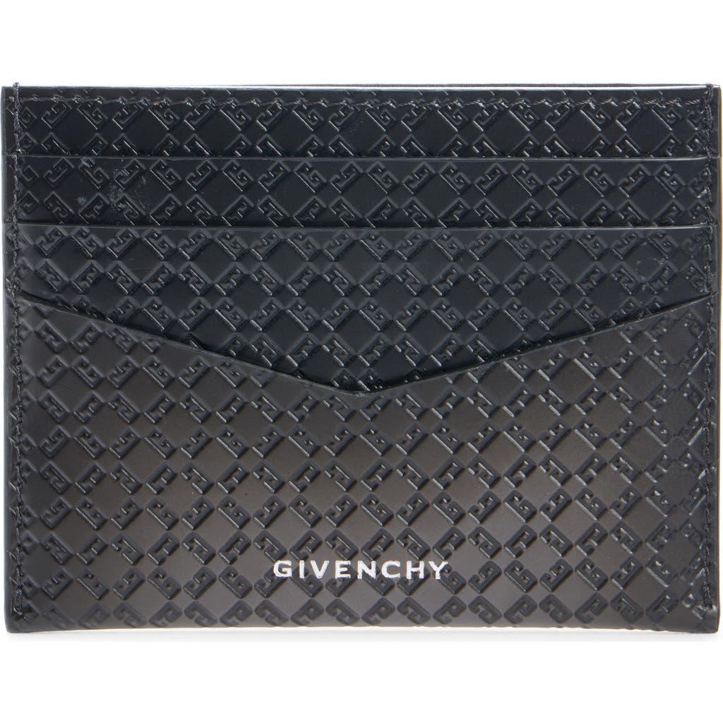 Givenchy Men's Grain Leather Card Holder Black