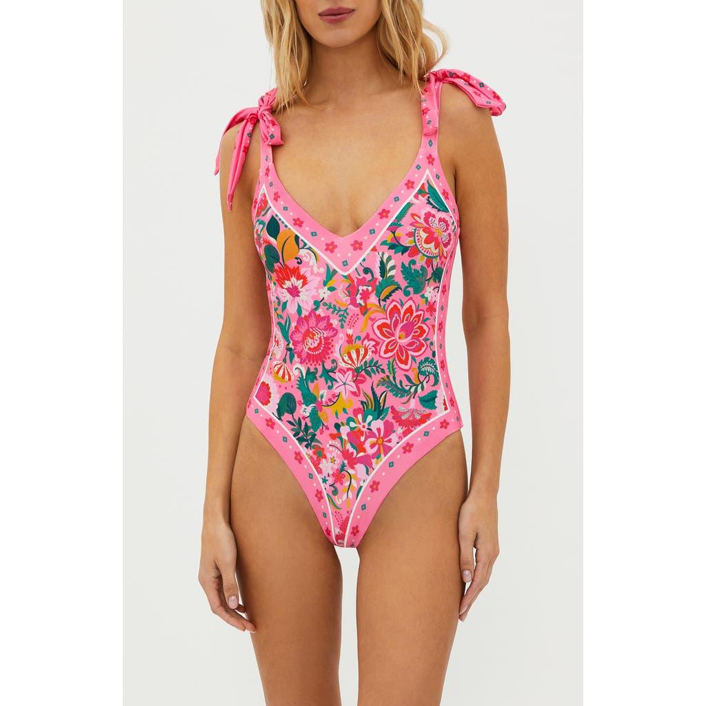 Beach Riot Akira One-Piece Swimsuit in Red | Lyst