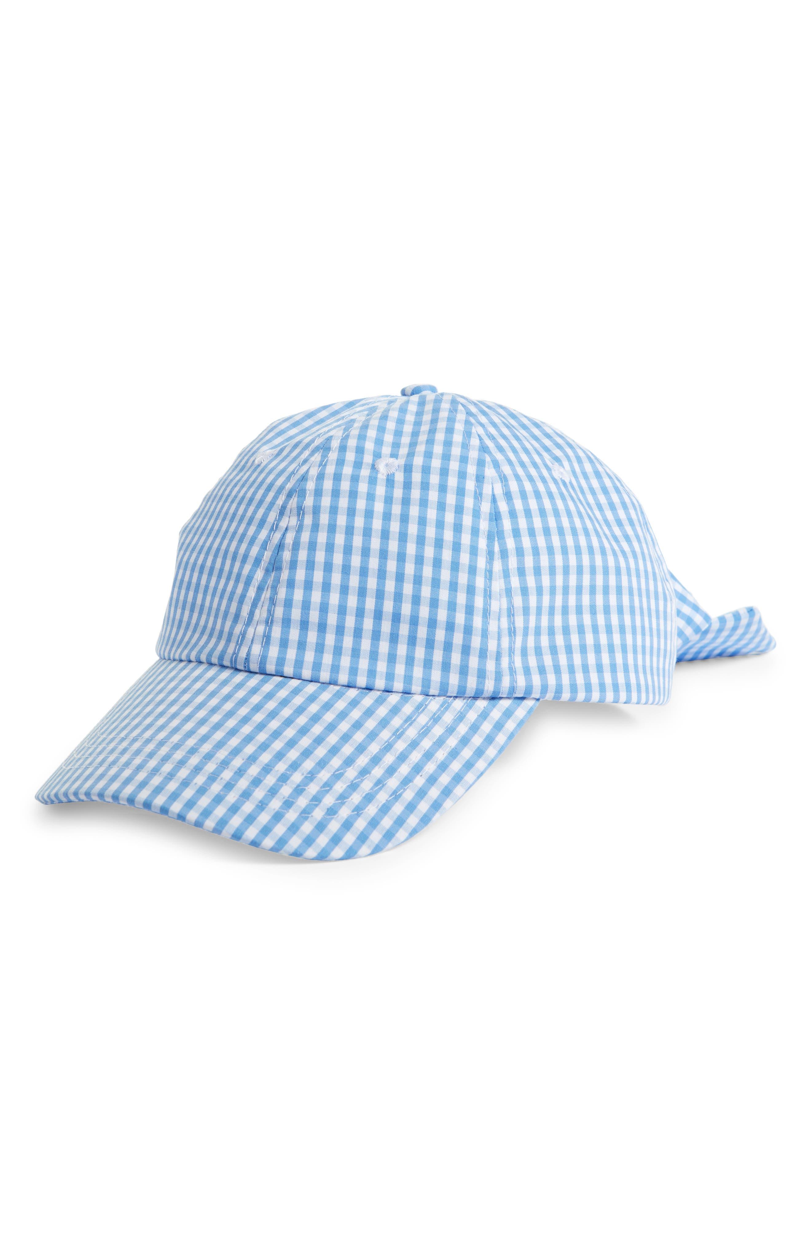 BP. Gingham Bow Cap in Light/Pastel 
