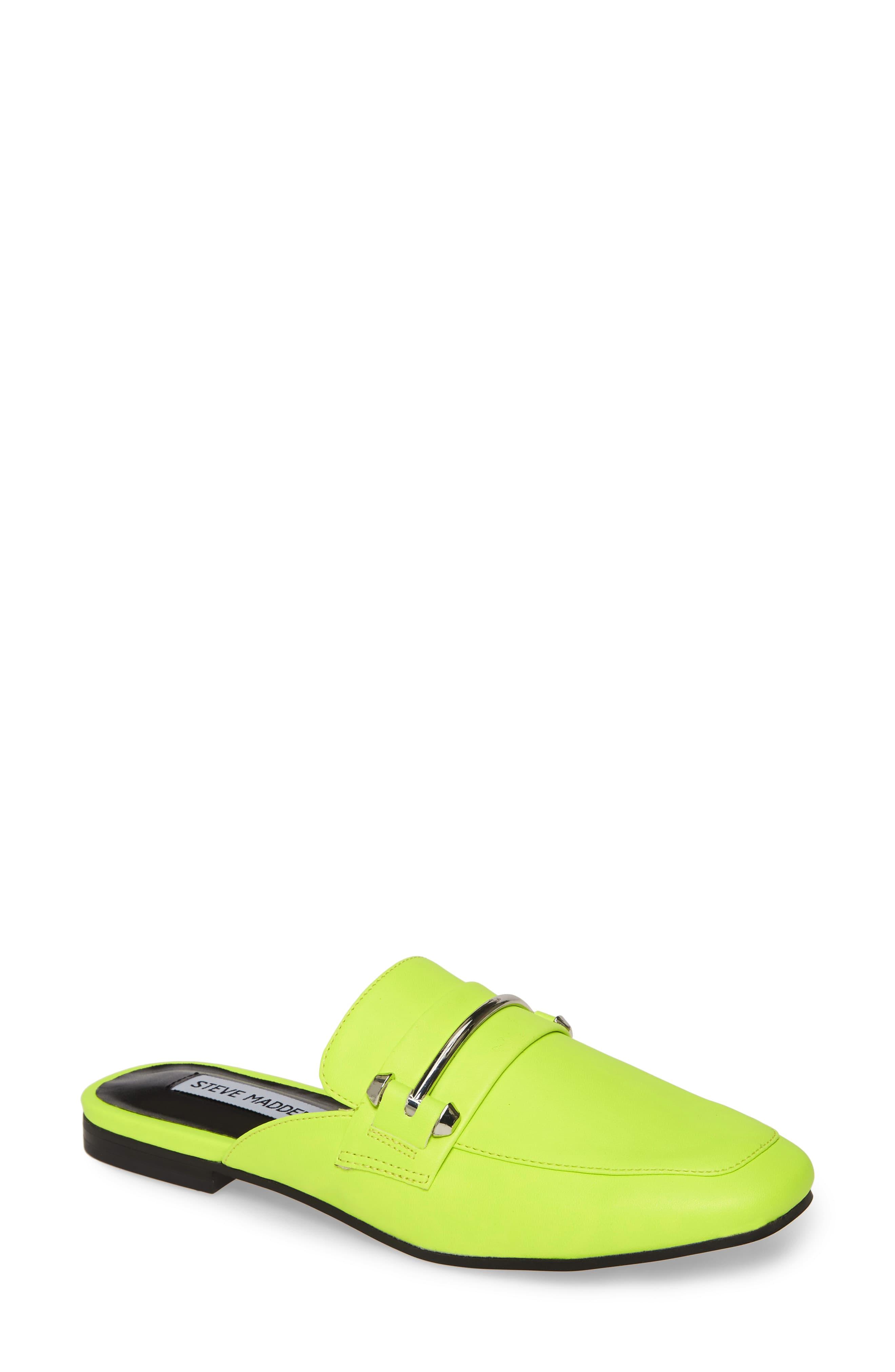 steve madden yellow mules