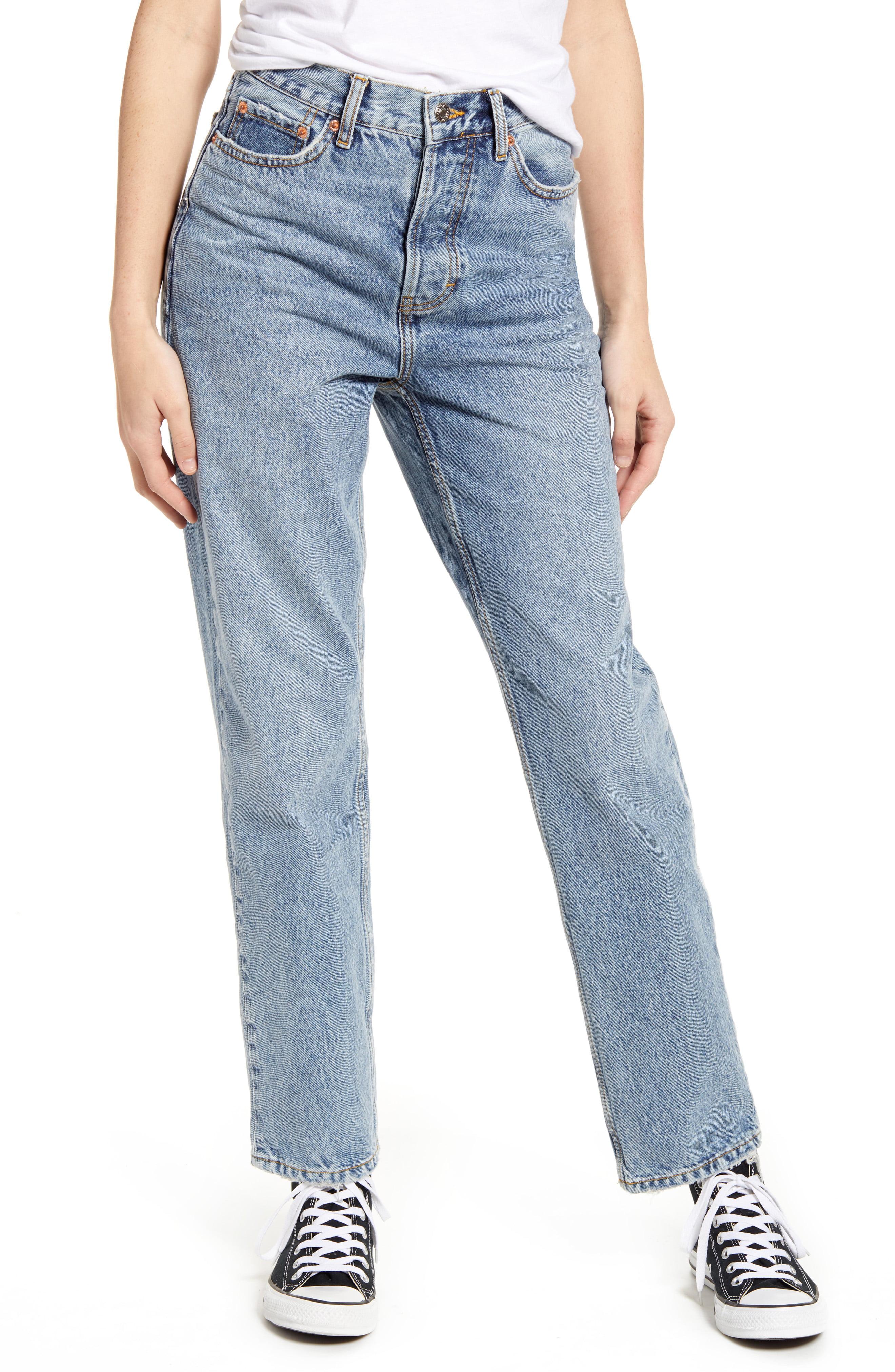 TOPSHOP Denim Phat Dad Jeans in Mid Denim (Blue) - Lyst