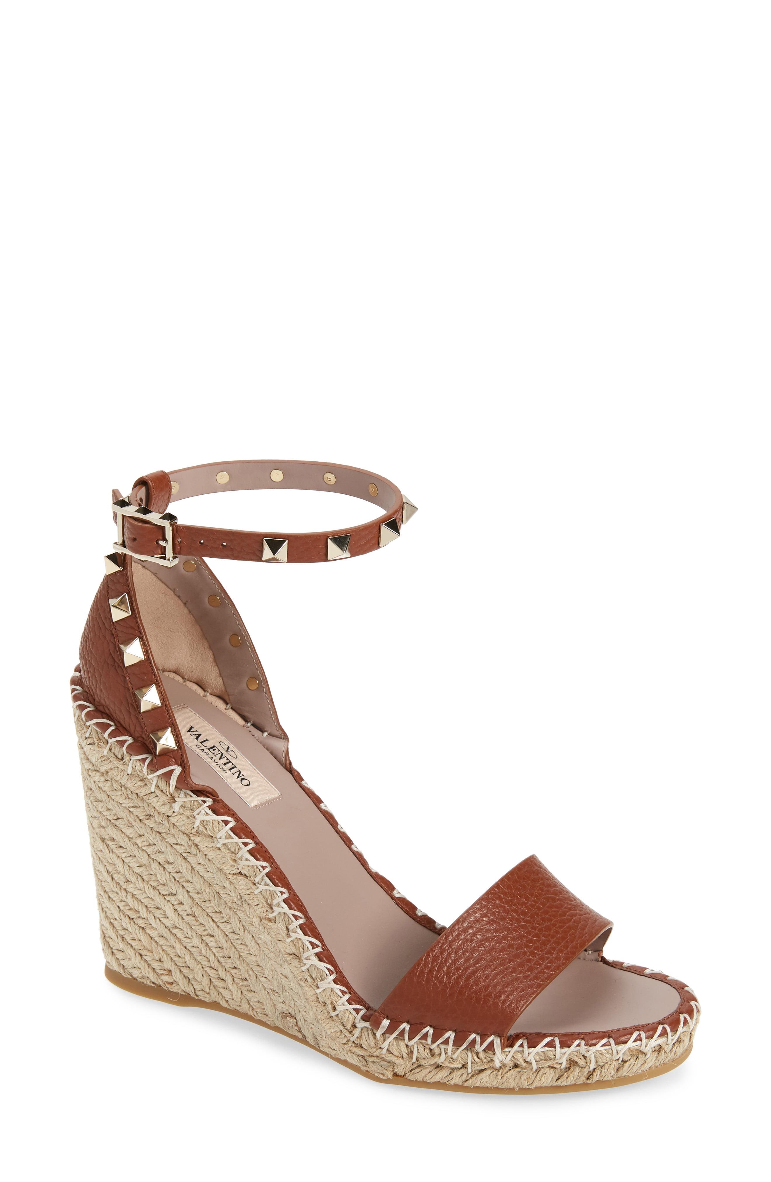 Valentino Garavani Rockstud Espadrille Wedge - Lyst