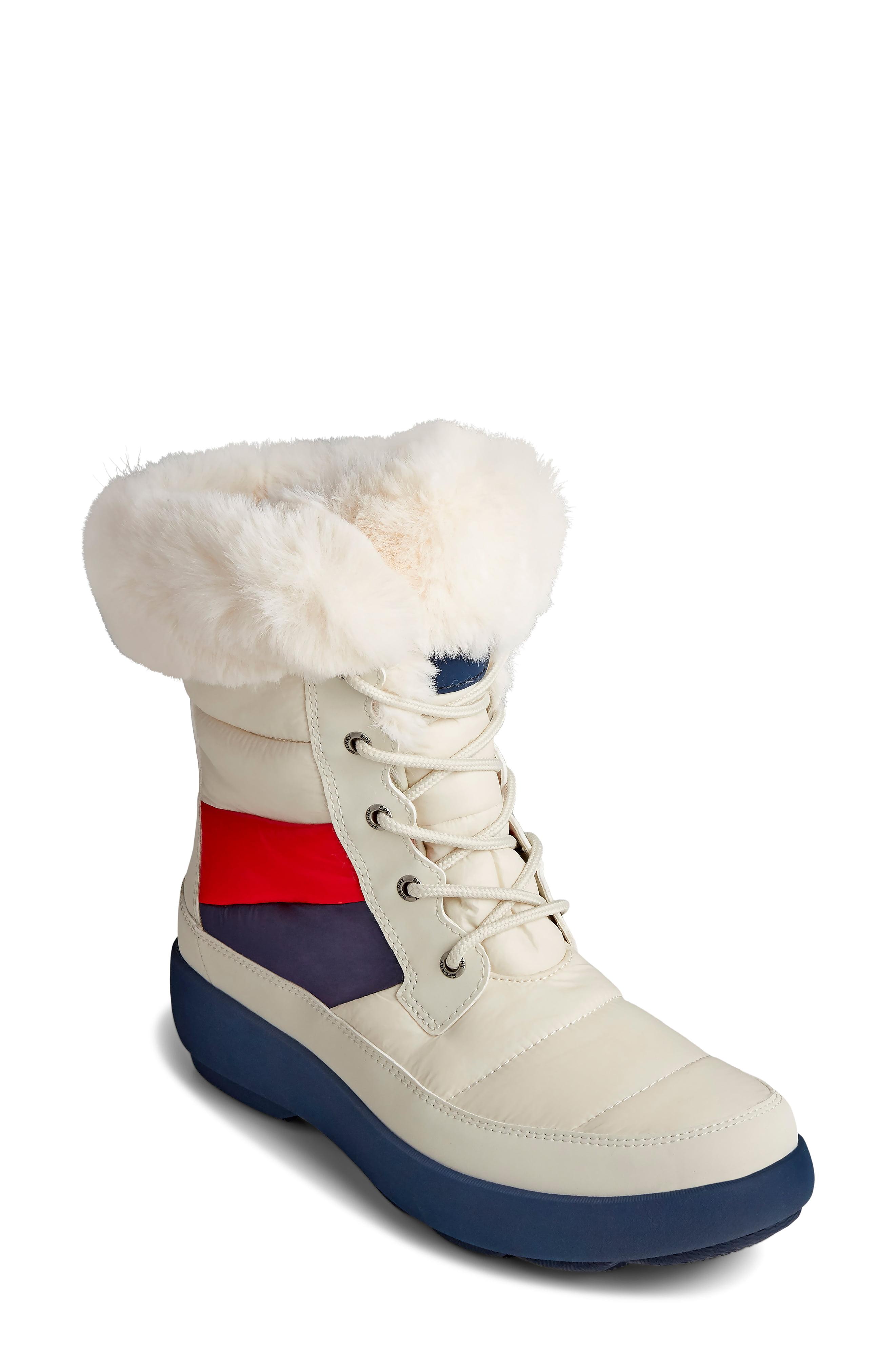 sperry snow boots with fur