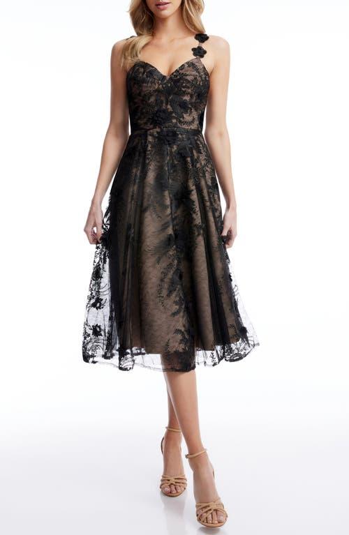 Dress the Population Maren Floral Lace Cocktail Midi Dress in Black | Lyst Dress the Population Maren Floral Lace Cocktail Midi Dress in Black | Lyst