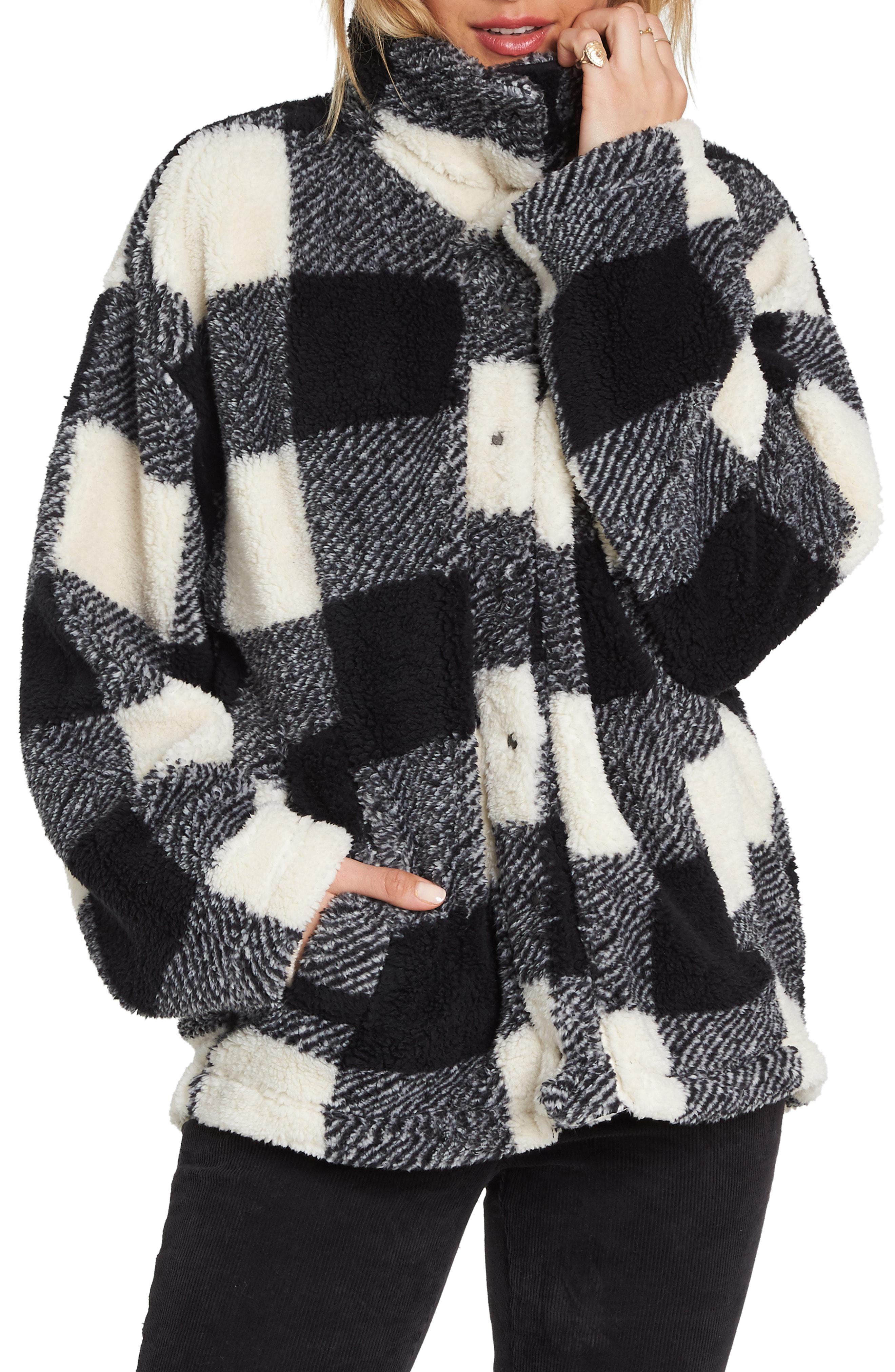 billabong cozy days faux fur jacket