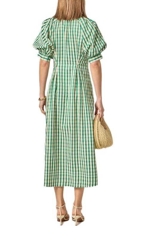 english factory green dress Green & Baby Blue Embroidered Lucy Mini Dress