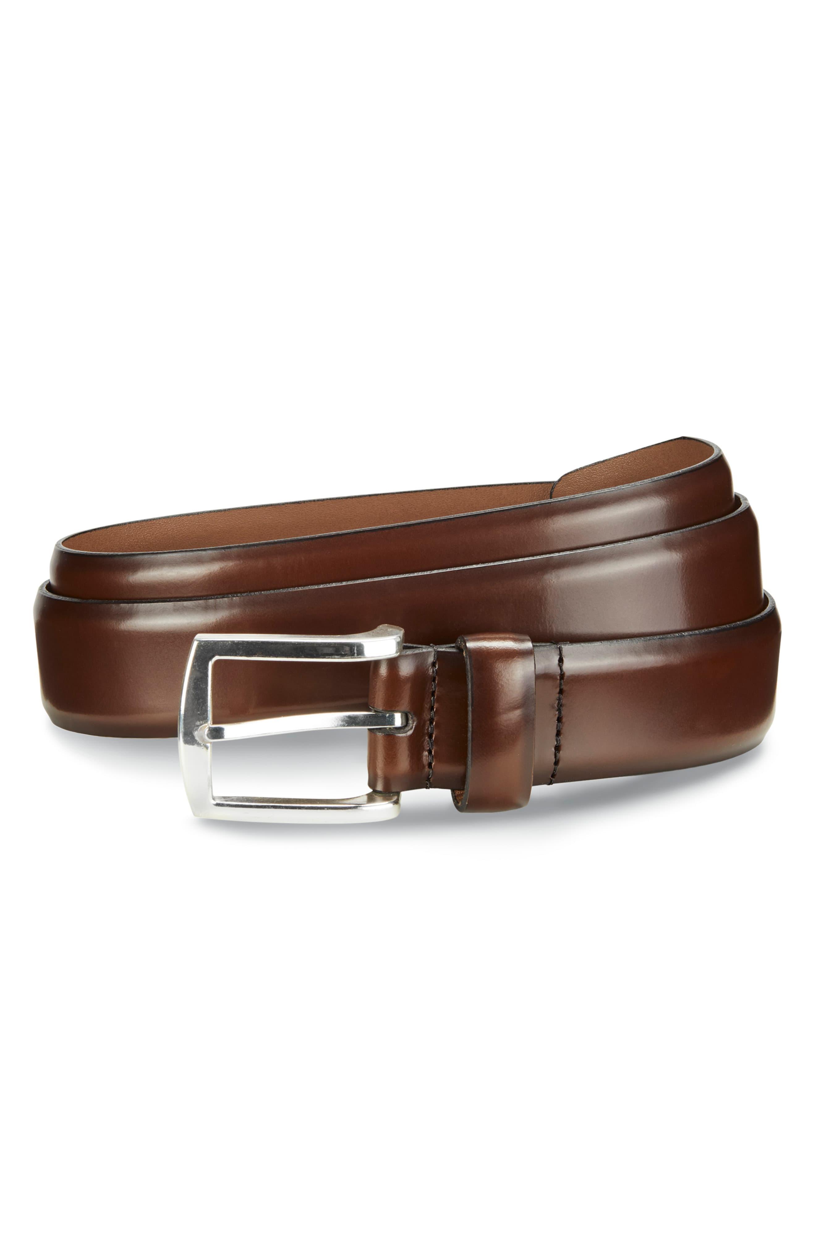 Allen Edmonds Midland Ave. Leather Belt in Coffee (Brown) for Men - Lyst