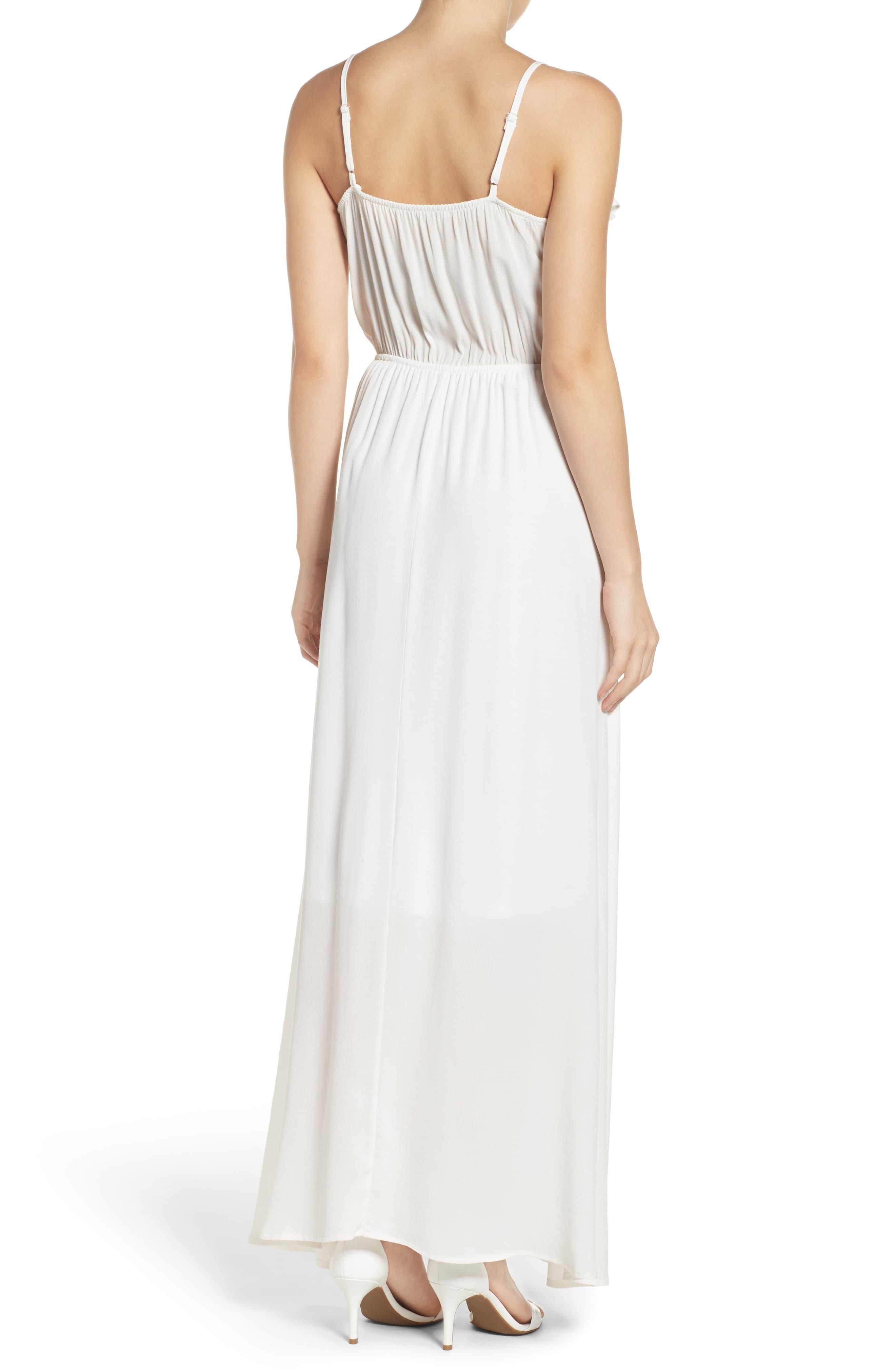 Fraiche By J Blouson Maxi Dress in White - Lyst