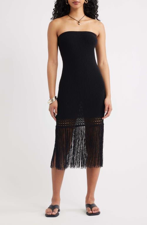 black changing table dresser Bandage Fringe Dress main image 0