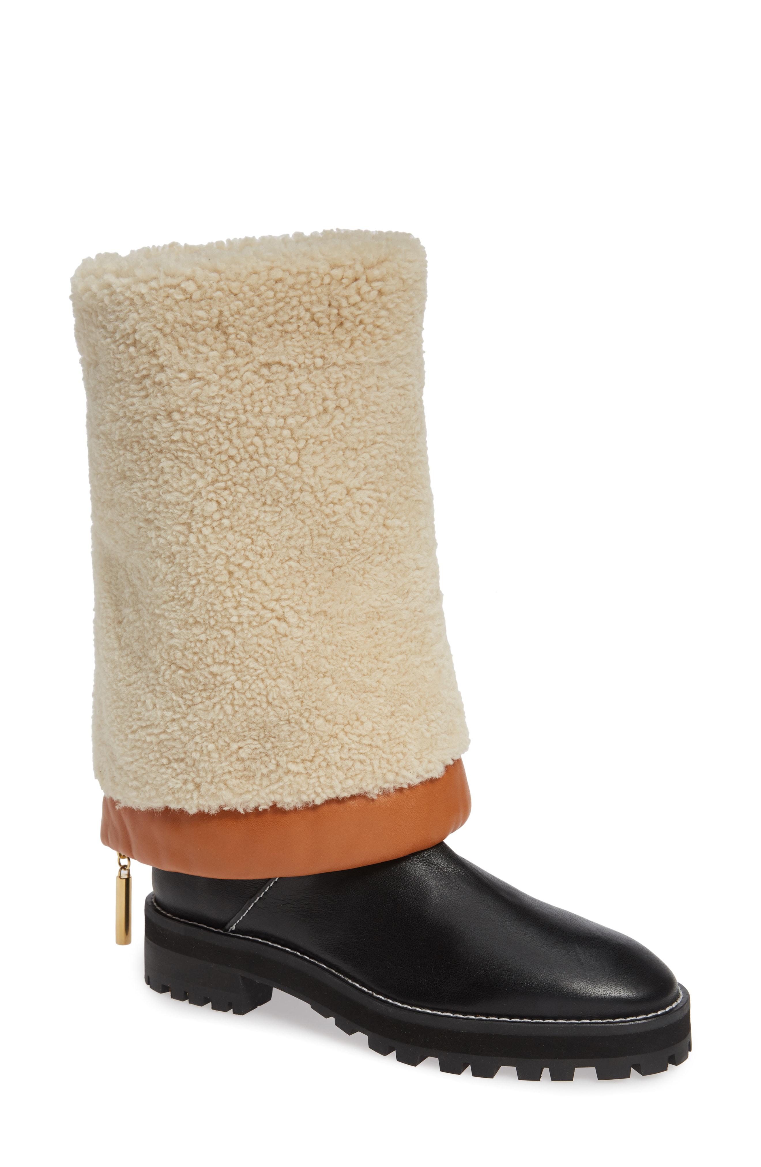 stuart weitzman shearling boots