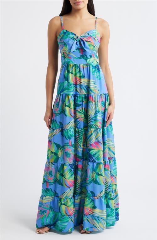 sachin and babi light blue dress French Connection Anastasia Floral dress – CHIC Kuwait Luxury Outlet main image 0