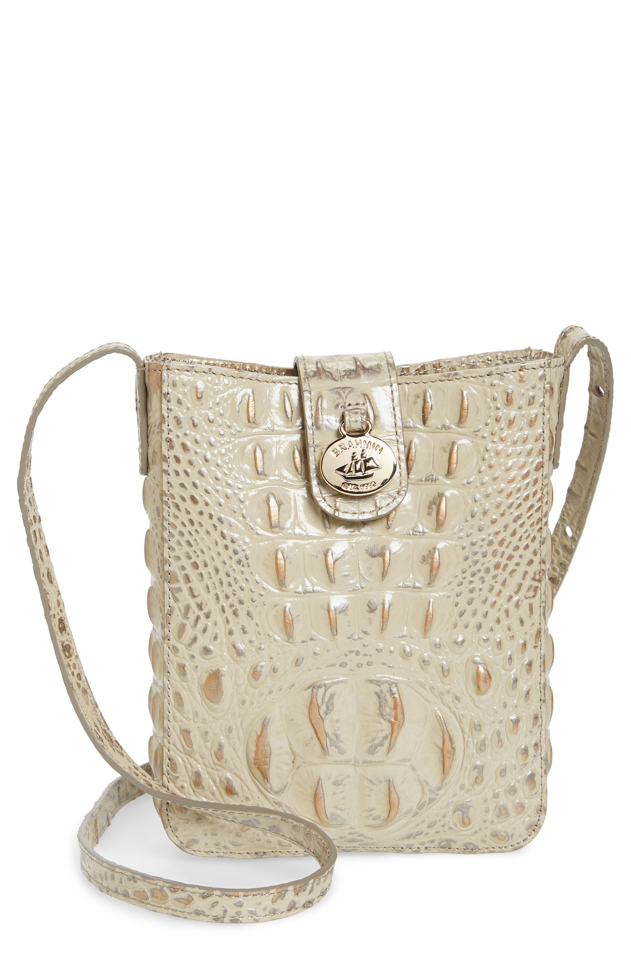 brahmin croc crossbody