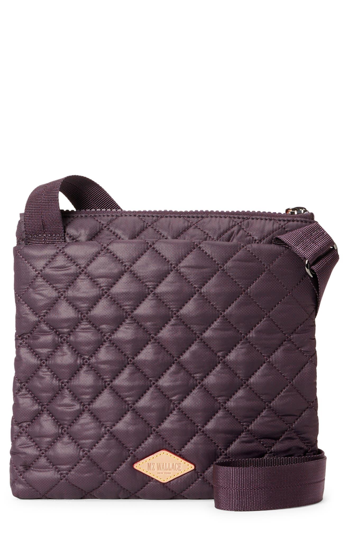 MZ Wallace Metro Quilted Nylon Crossbody Bag in Purple Lyst