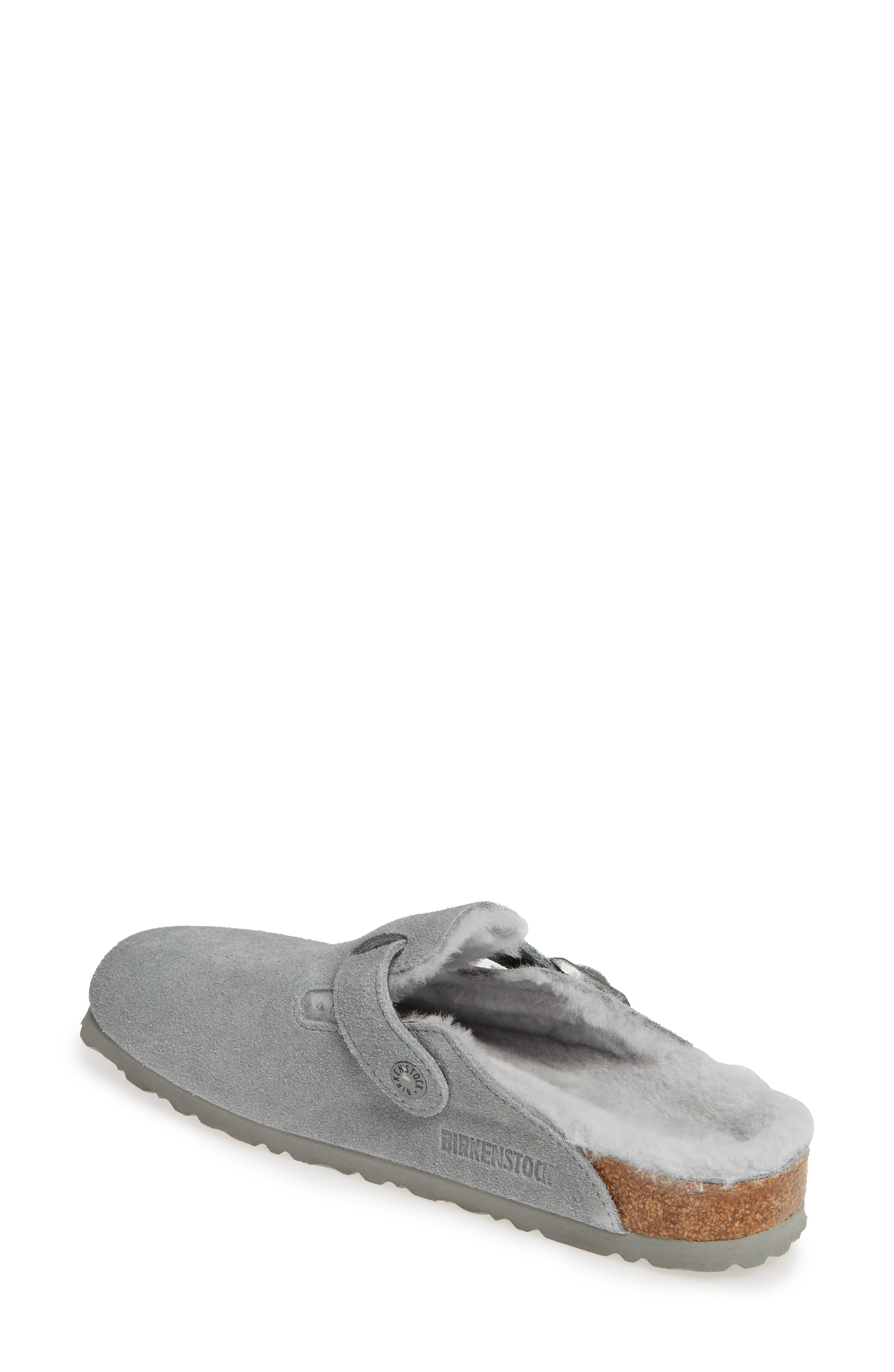 boston genuine shearling lined clog