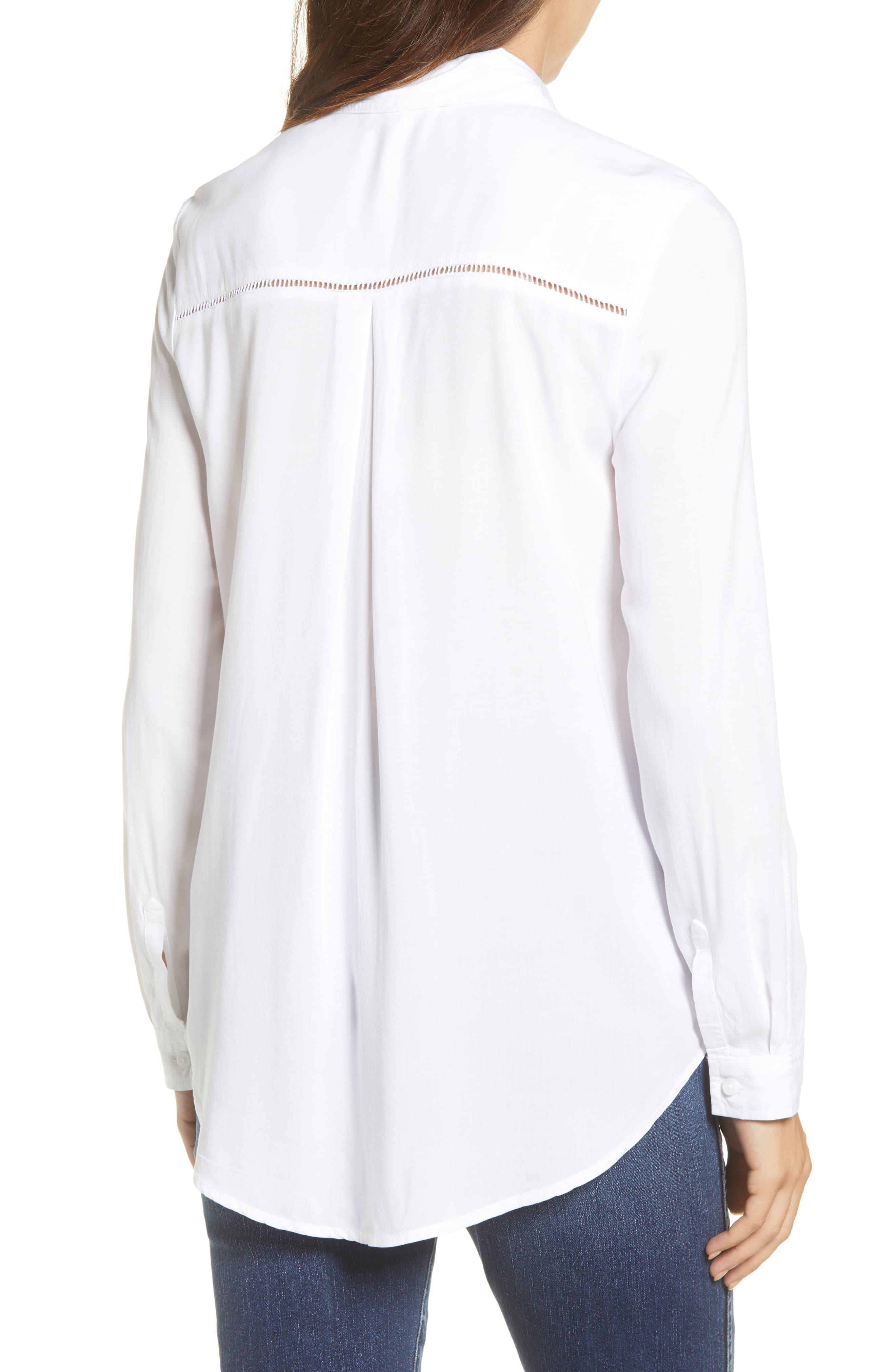 Beach Lunch Lounge Apple White Long Sleeve Button-up Shirt - Lyst