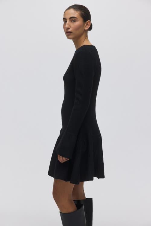 h&m rib knit dress black Stylish H&M Knit Dress Try-On