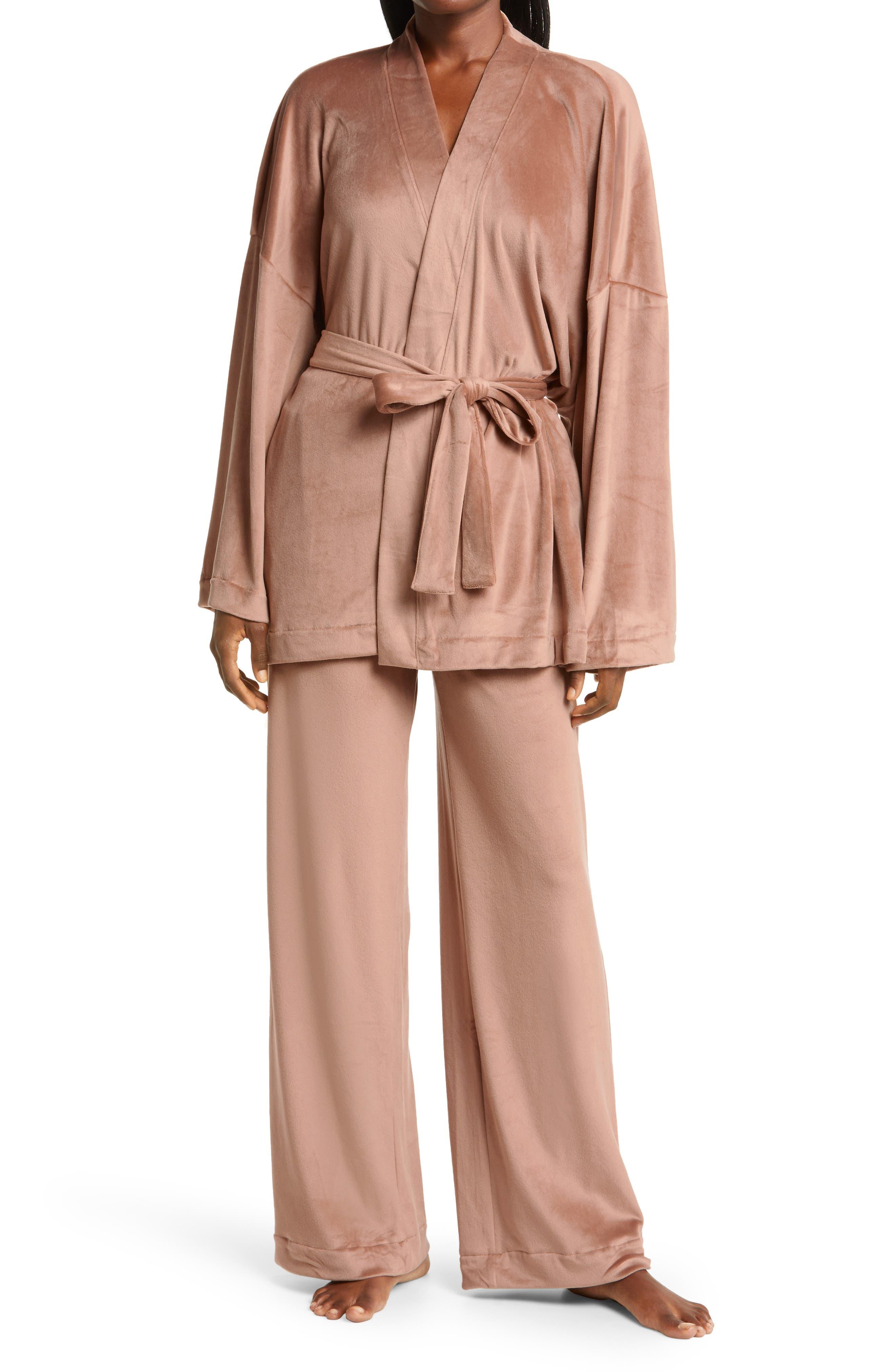 Skims Velour Fleece Wrap Sleep Set Lyst