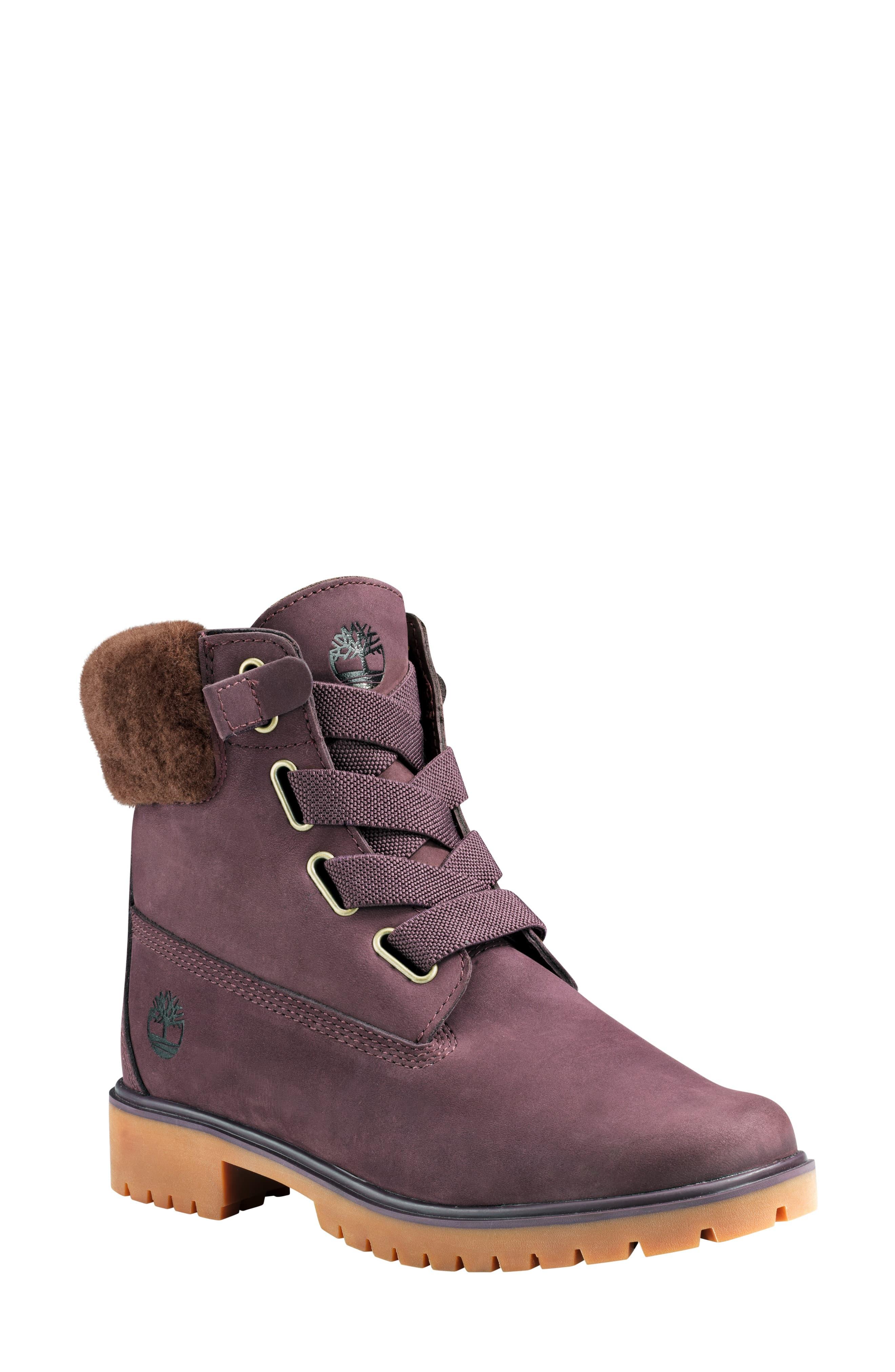 timberland women's jayne 6in wp shearling convenience boot