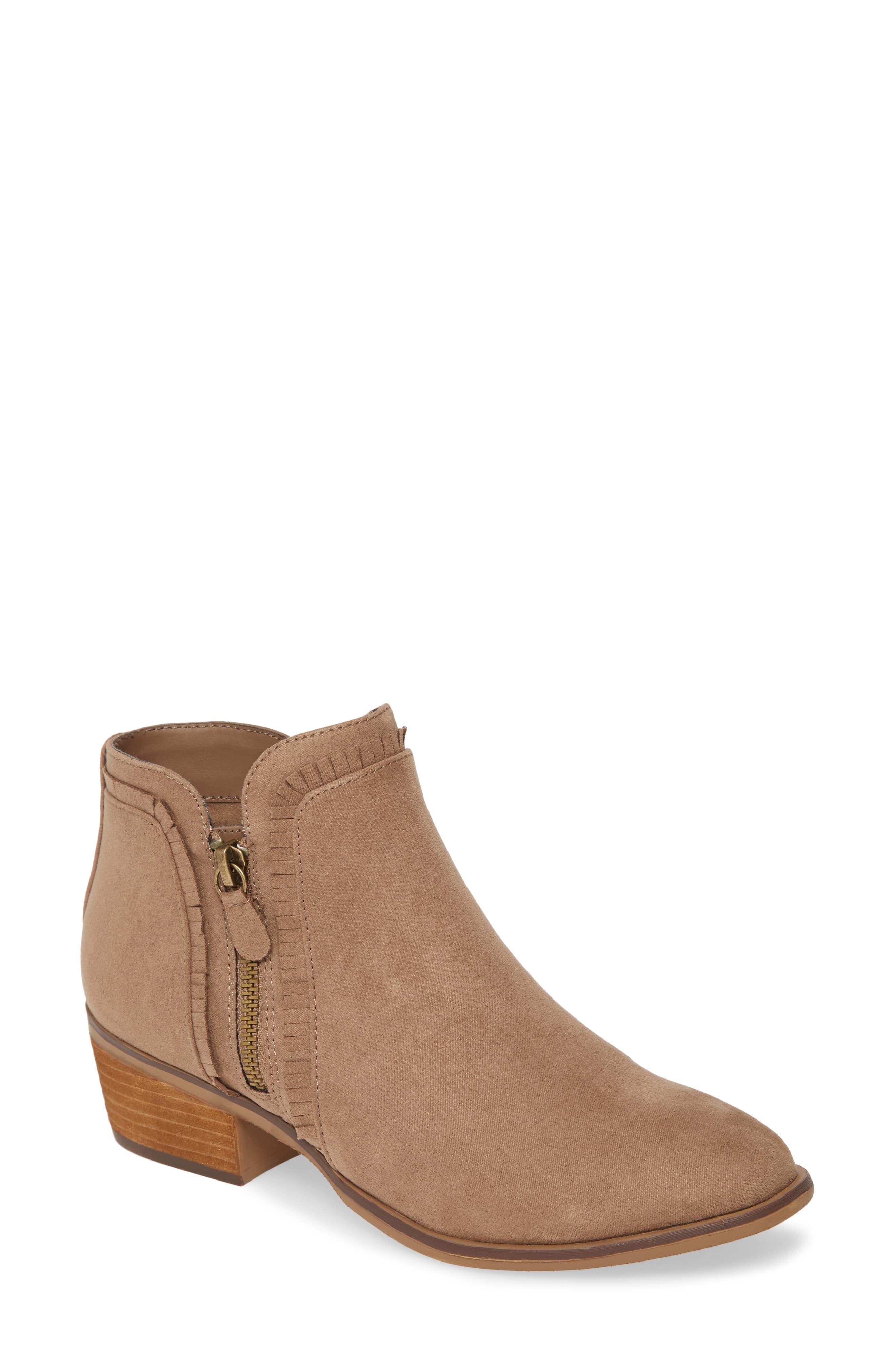 mia castro suede bootie