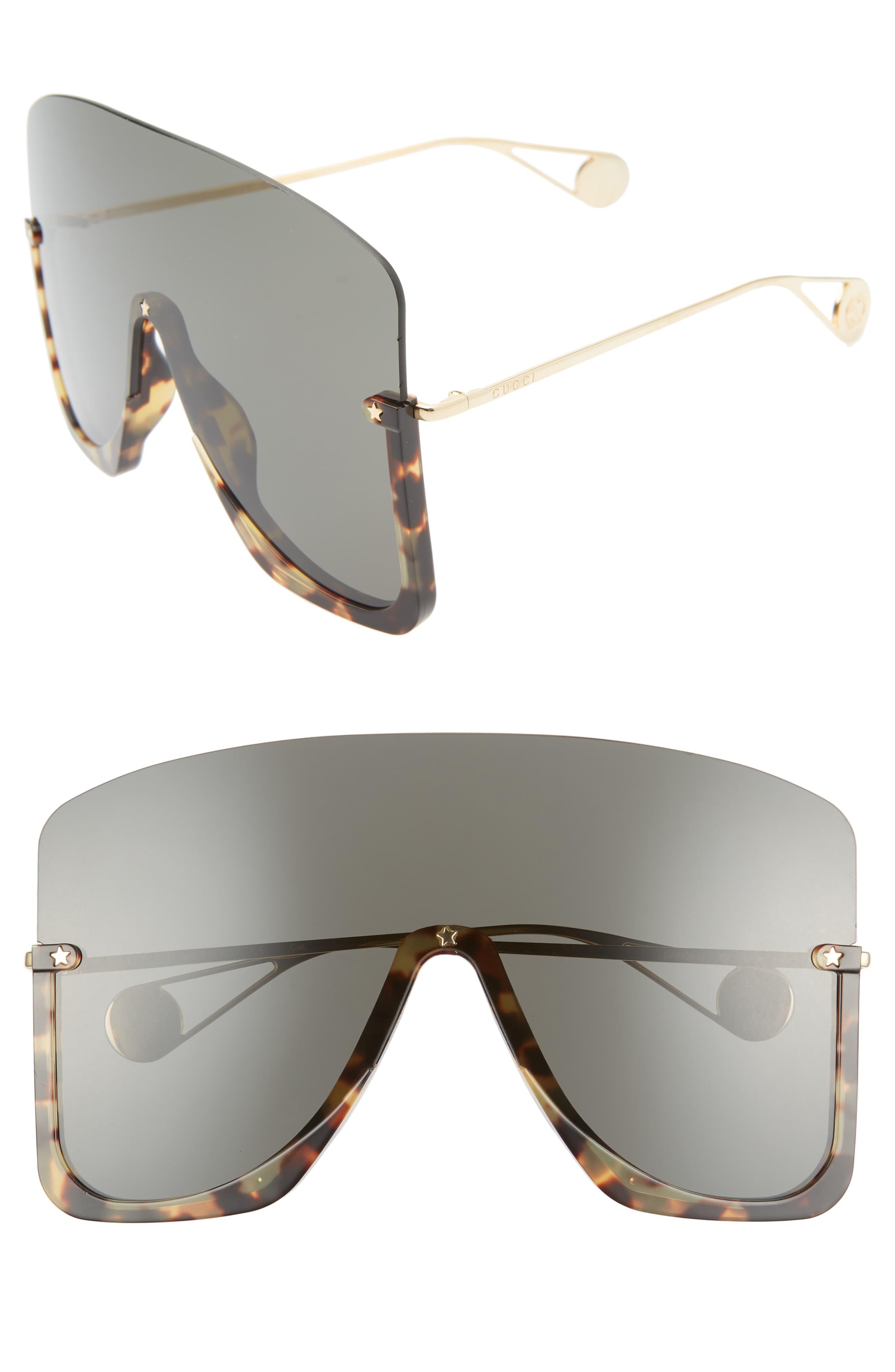 gucci oversized shield sunglasses