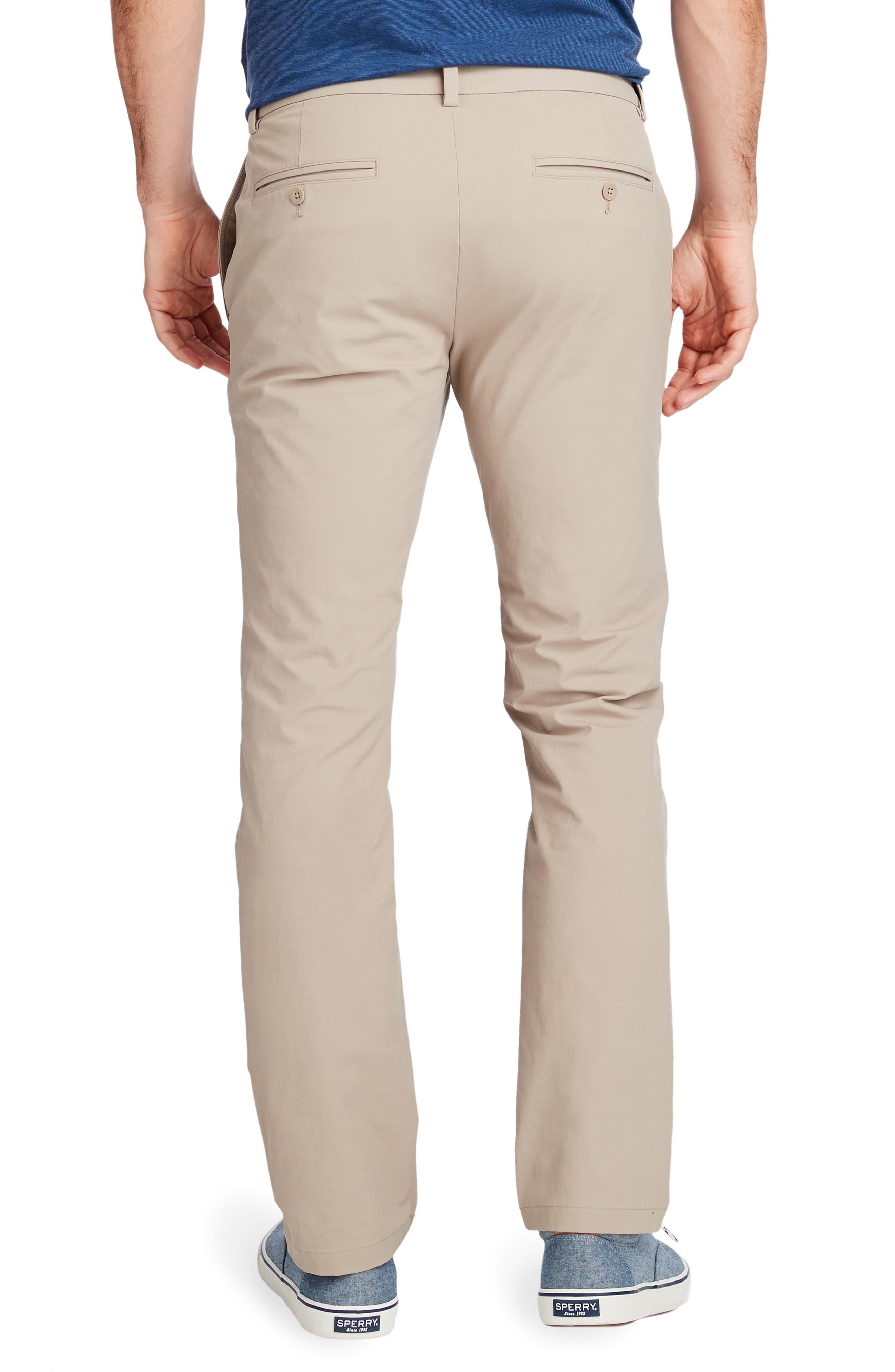 Vineyard Vines On The Go Slim Fit Performance Pants in Khaki (Natural