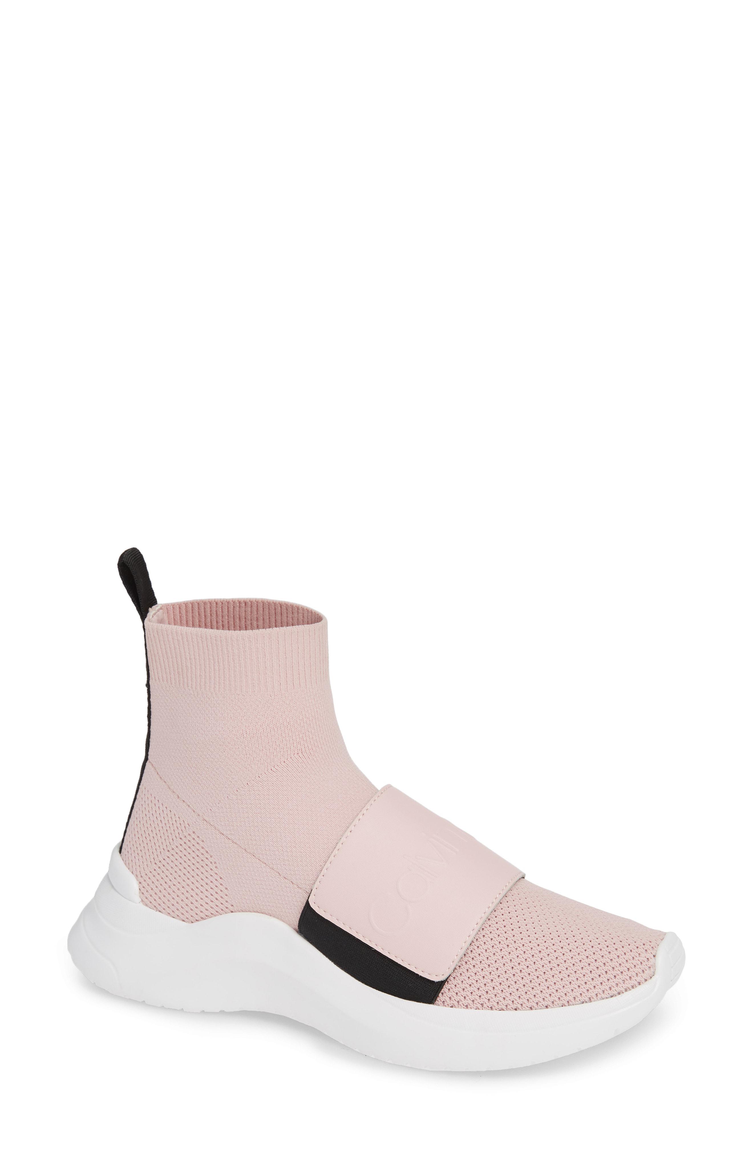 calvin klein women's uni stretch knit sneakers