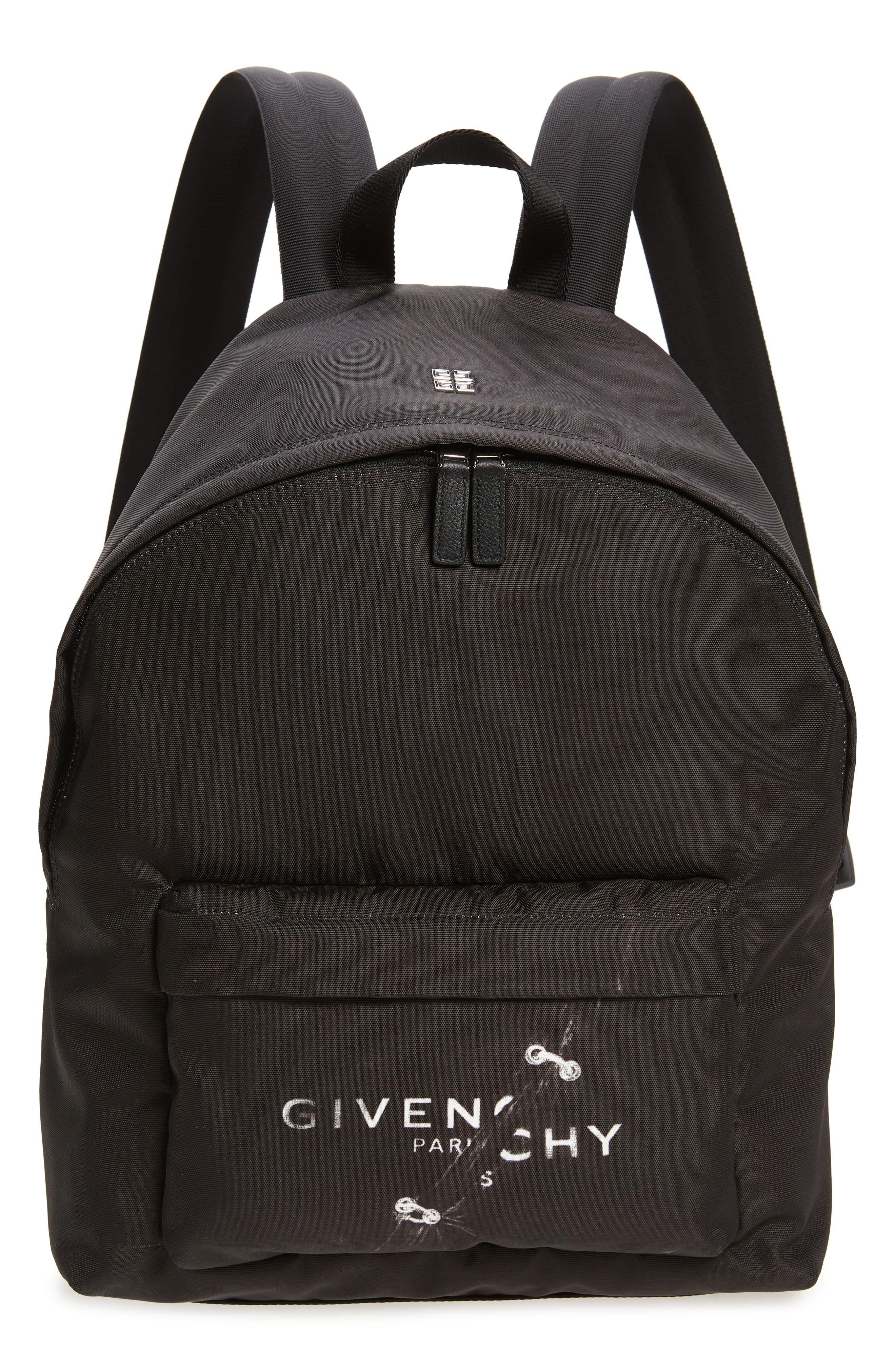 Givenchy Trompe L'oeil Ring Logo Backpack in Black for Men | Lyst