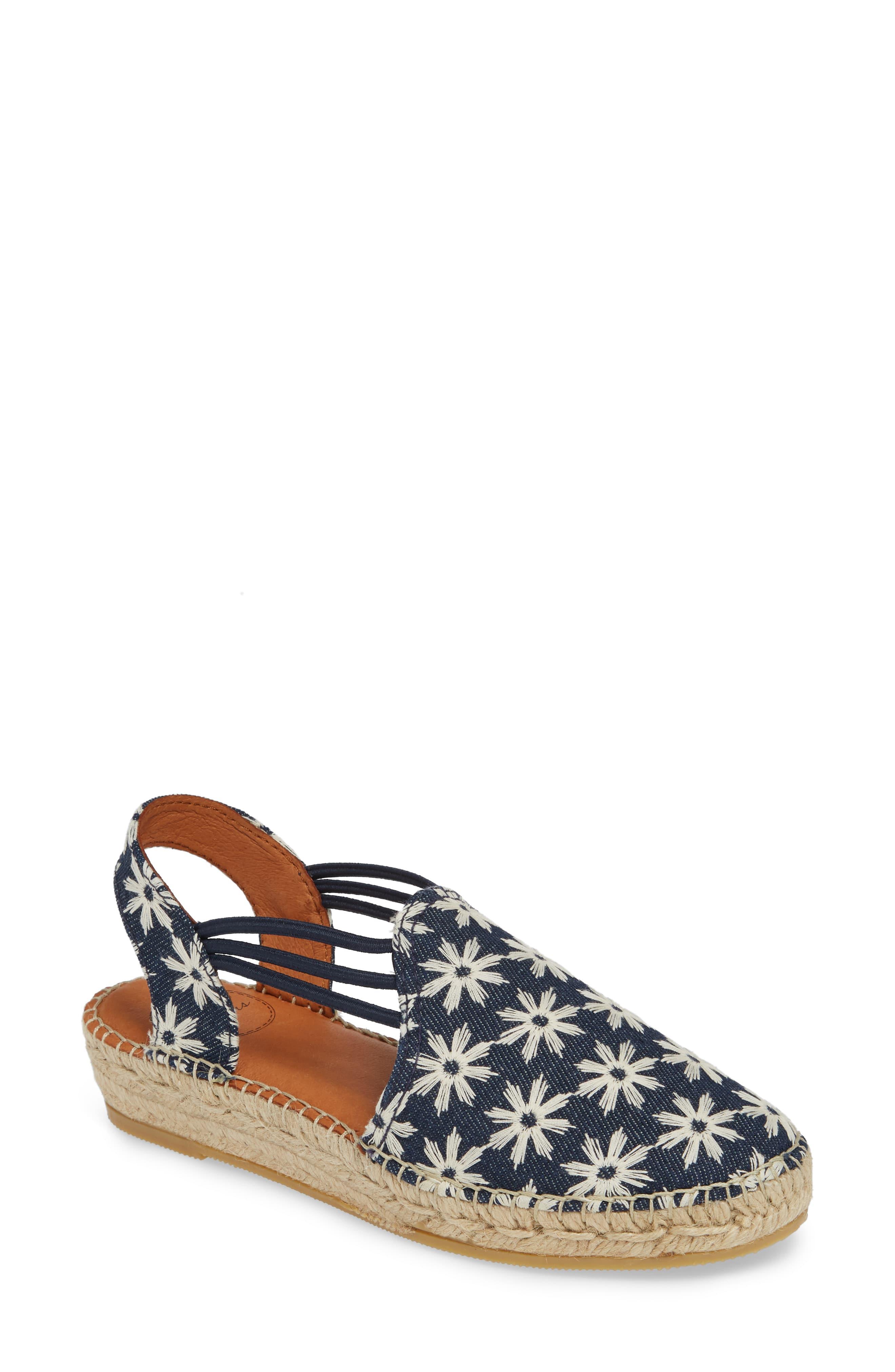 Toni Pons Noa Embroidered Espadrille Sandal in Blue - Lyst