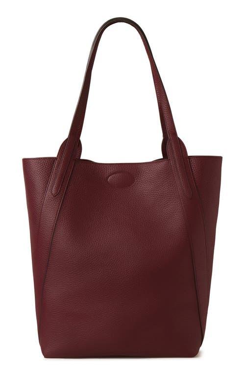 Mulberry Bayswater Heavy Grain Leather North/South Tote in Red | Lyst