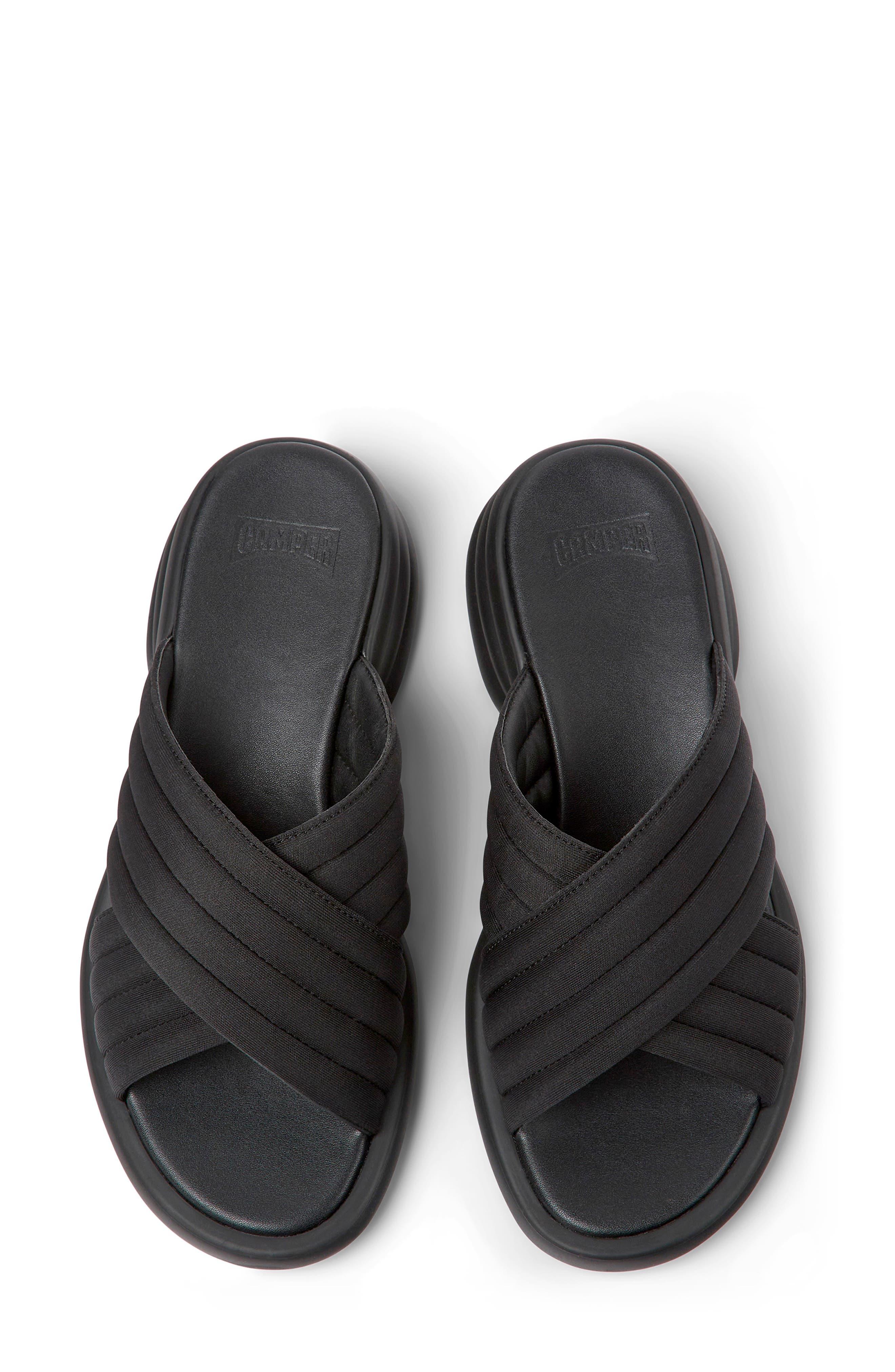 Camper Spiro Slide Sandal in Black | Lyst