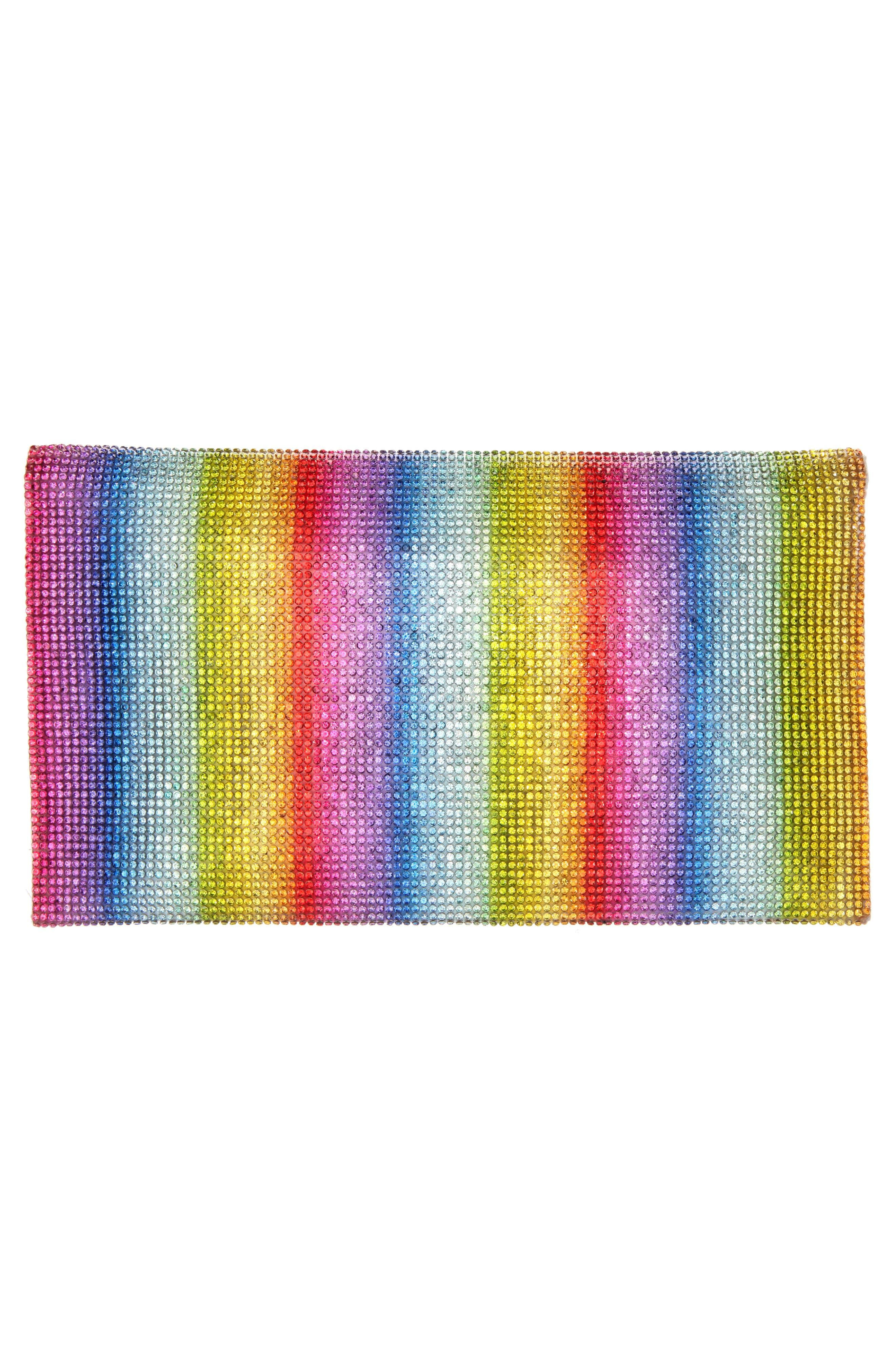 nina rainbow clutch