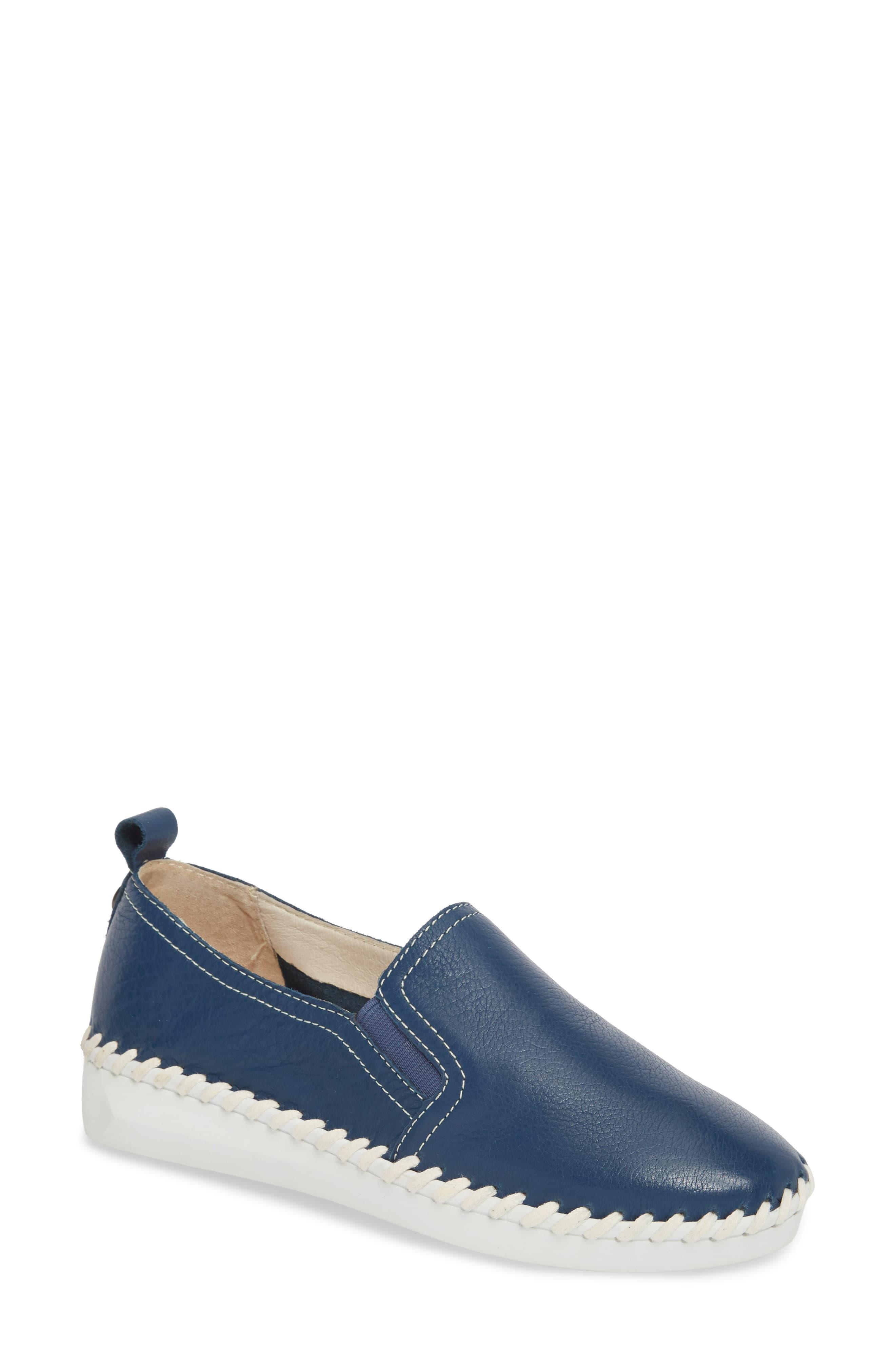 Bernie Mev Tw85 Slip-on Sneaker in Navy Leather (Blue) - Lyst