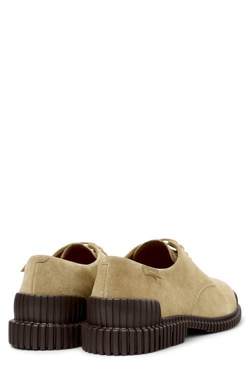 Camper Men’s Beige Suede Derby with Black Sole Camper Dean Derby shoes - men - Leather/Recycled Polyester  main image 3