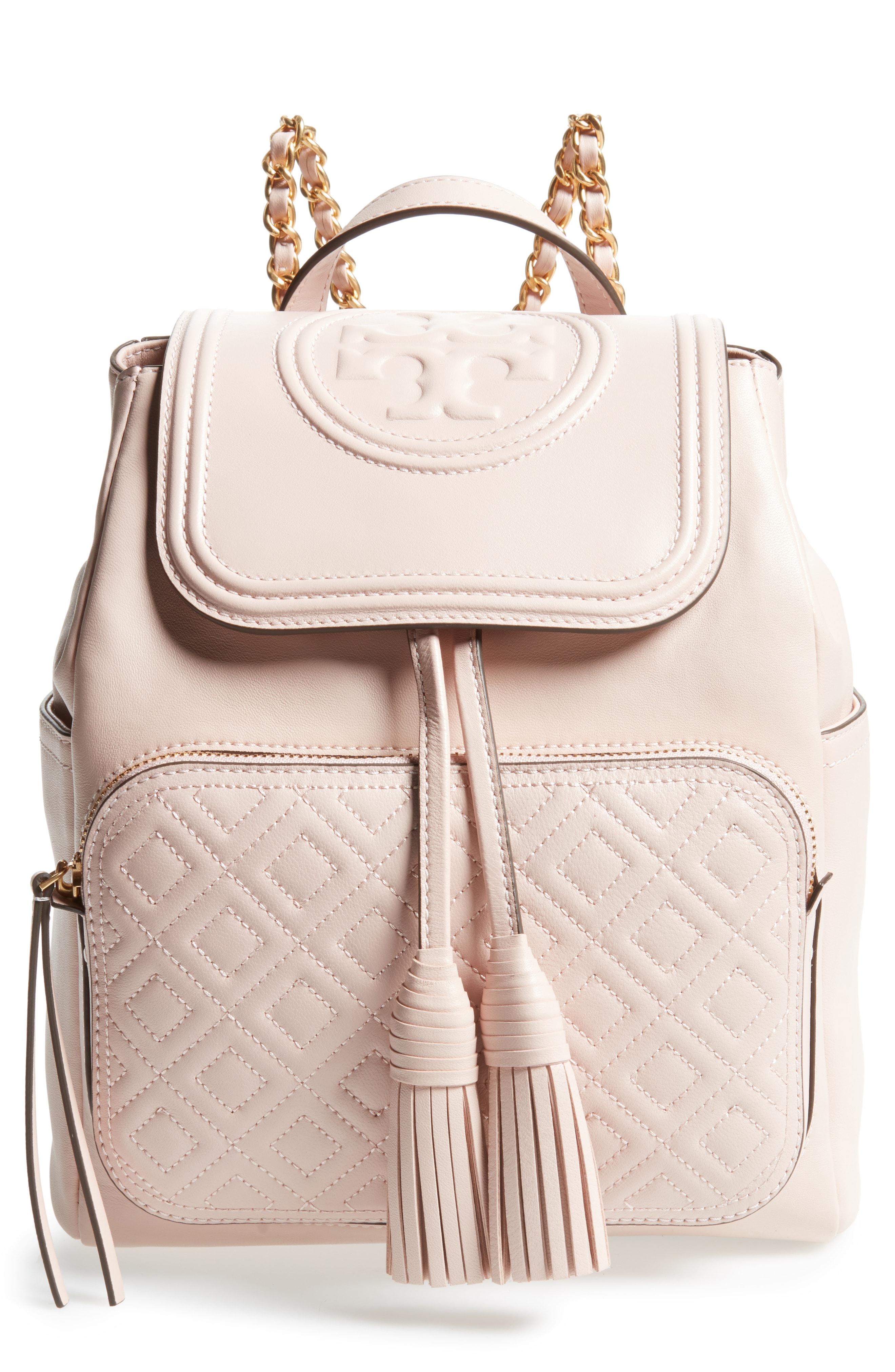 tory burch pink backpack
