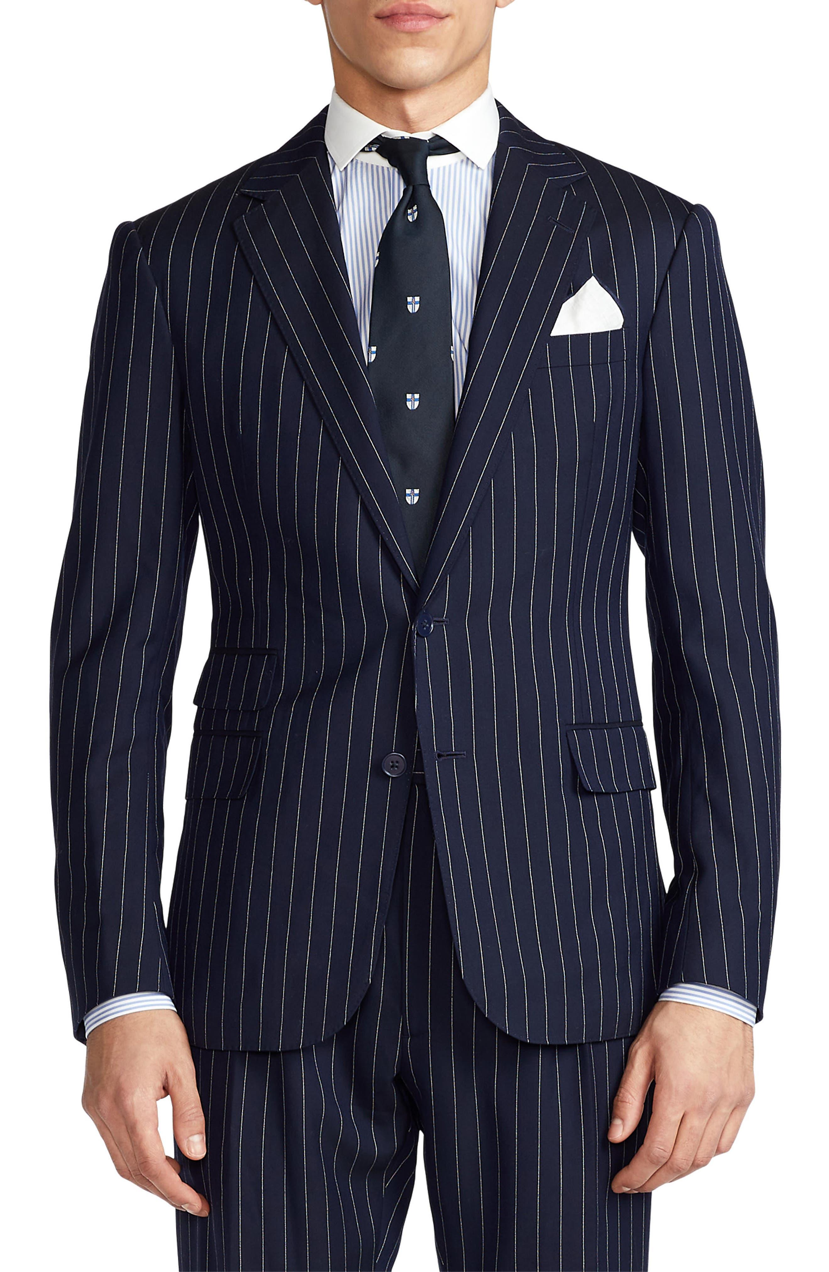 Ralph Lauren Purple Label Kent Pinstripe Wool Cashmere Three piece Ralph Lauren Purple Label Kent Pinstripe Wool Cashmere Three piece