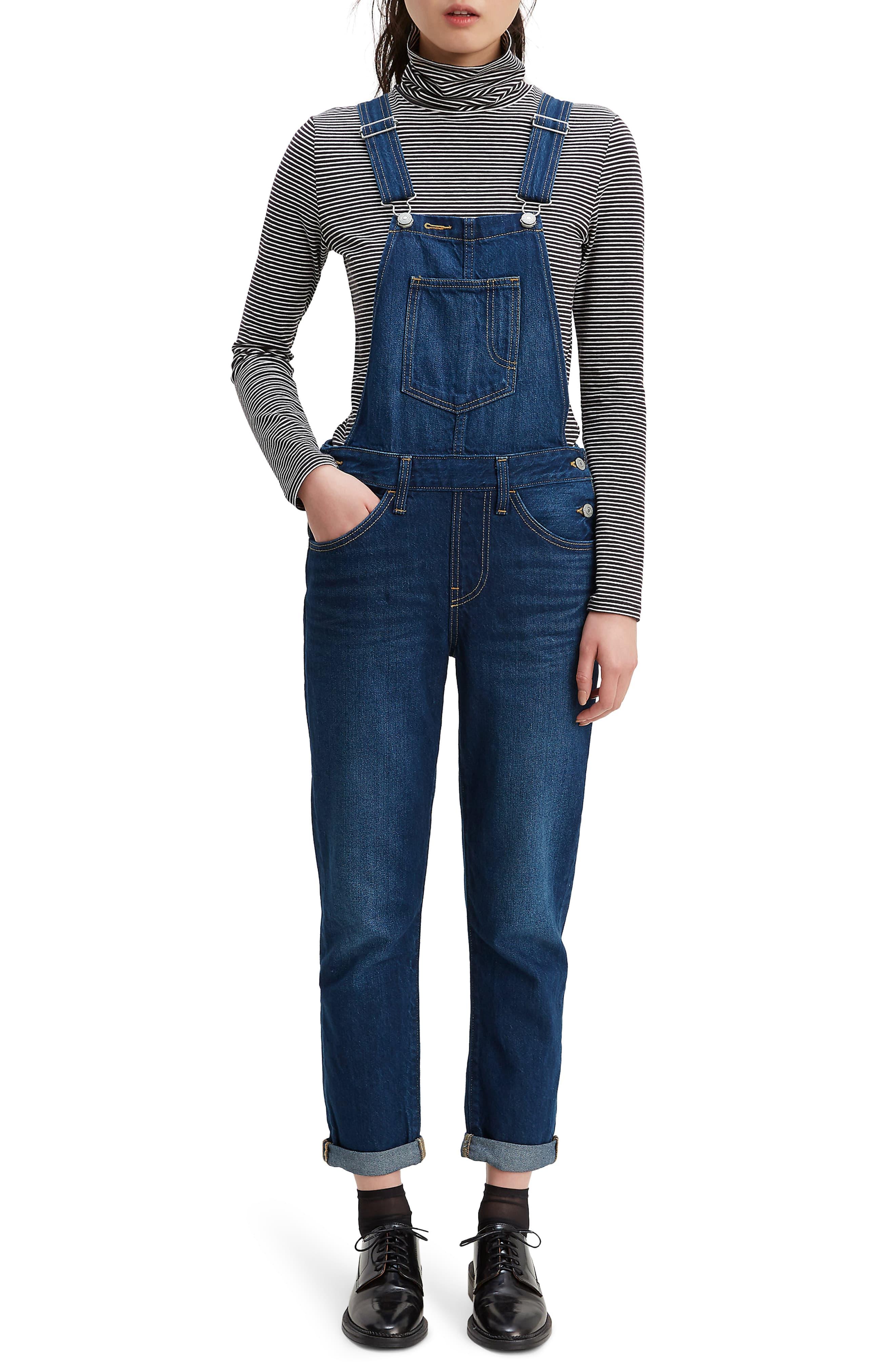 Levi's Original Denim Overalls in Blue - Lyst