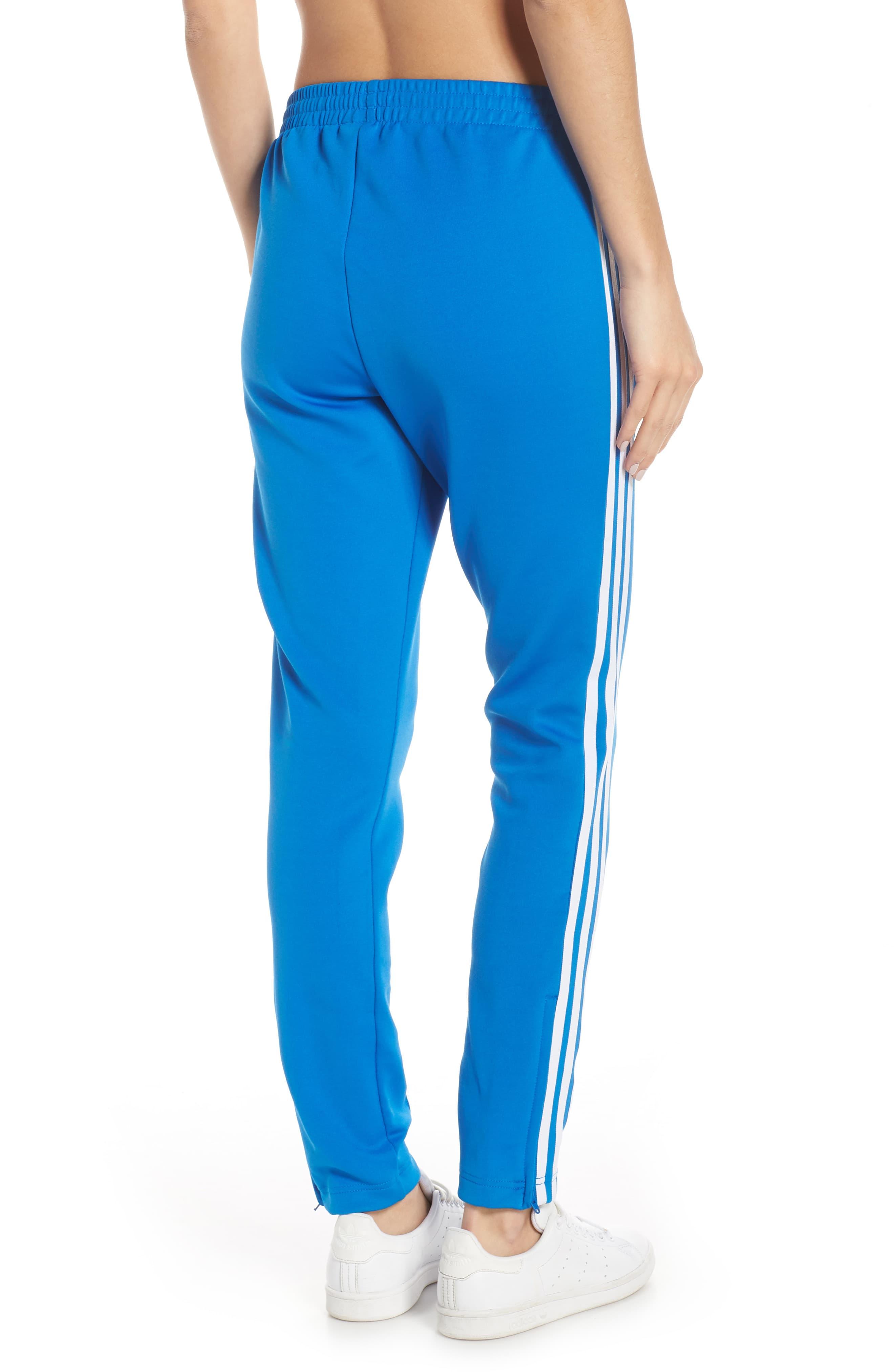 adidas sst track pants bluebird