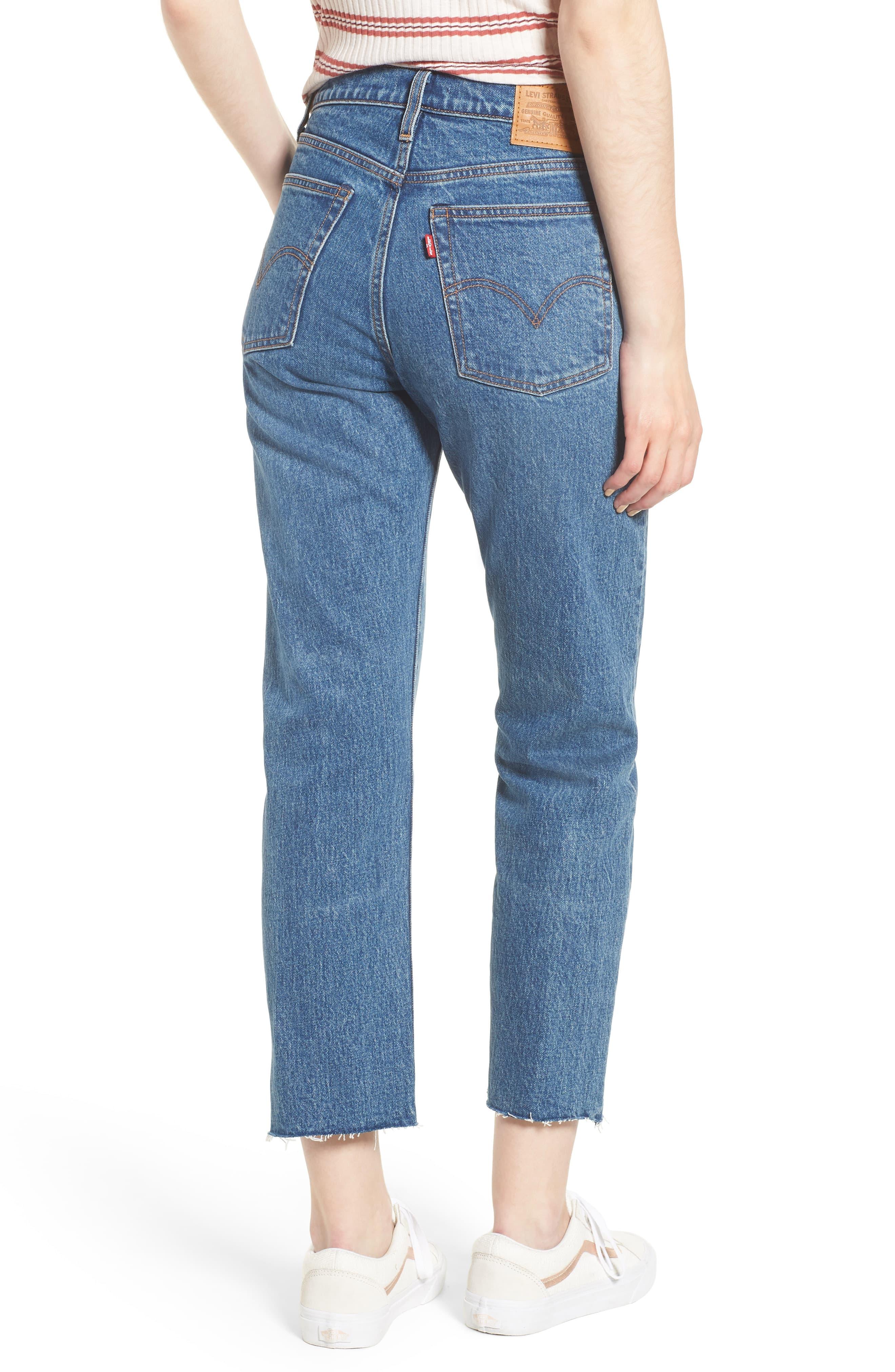 levi's raw hem jeans