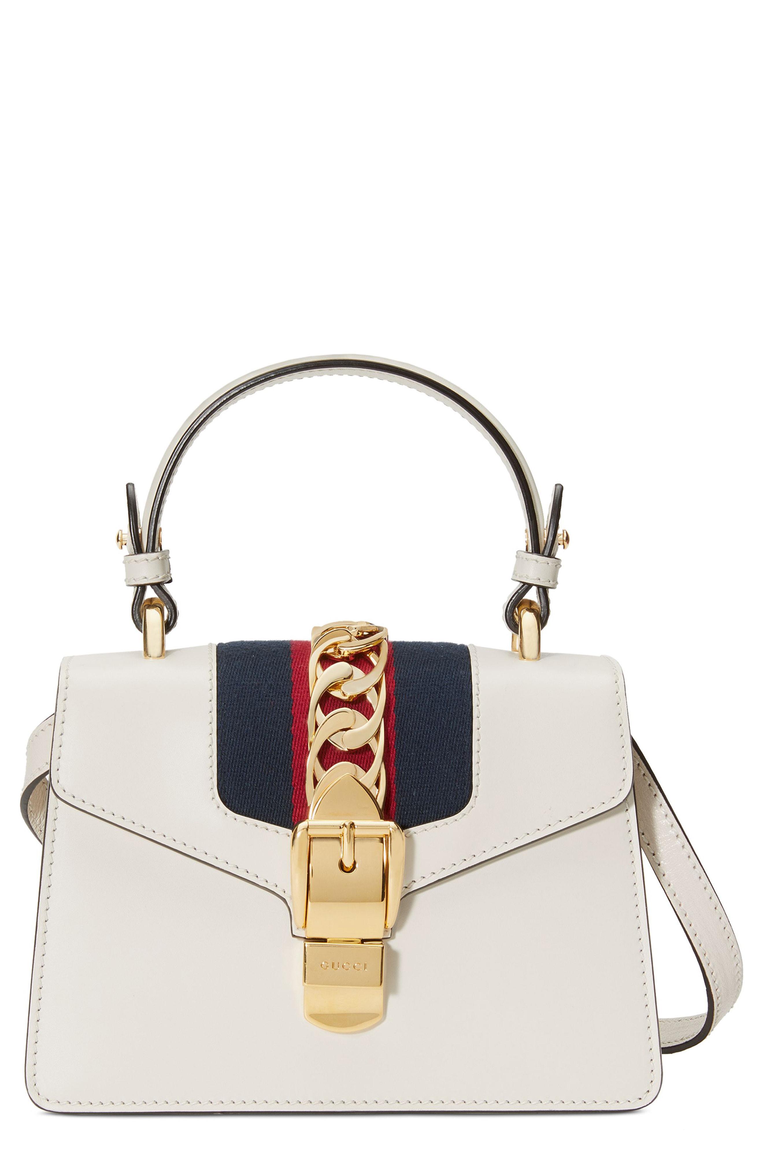 gucci sylvie white mini