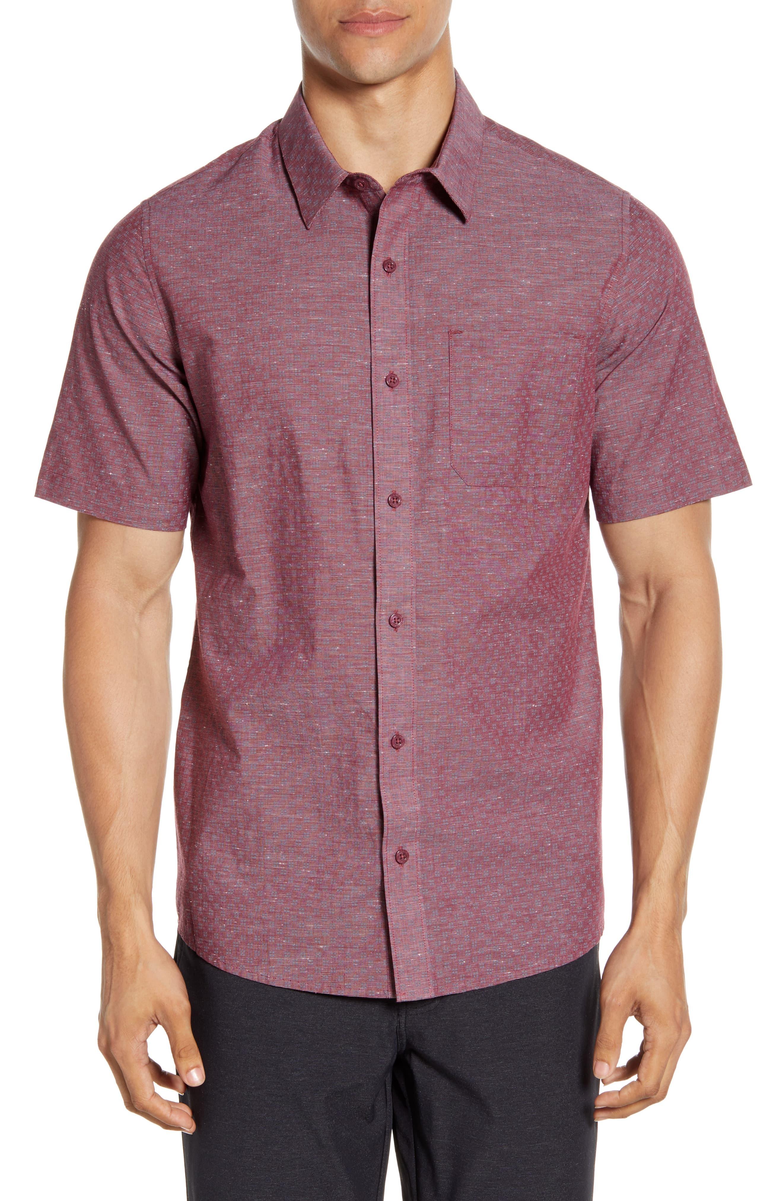 Download Travis Mathew Oswego Regular Fit Geo Print Short Sleeve ...
